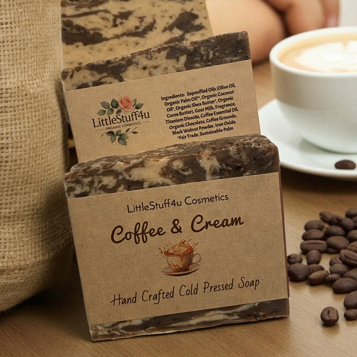 Natural Soap Bar | Coffee & Cream
