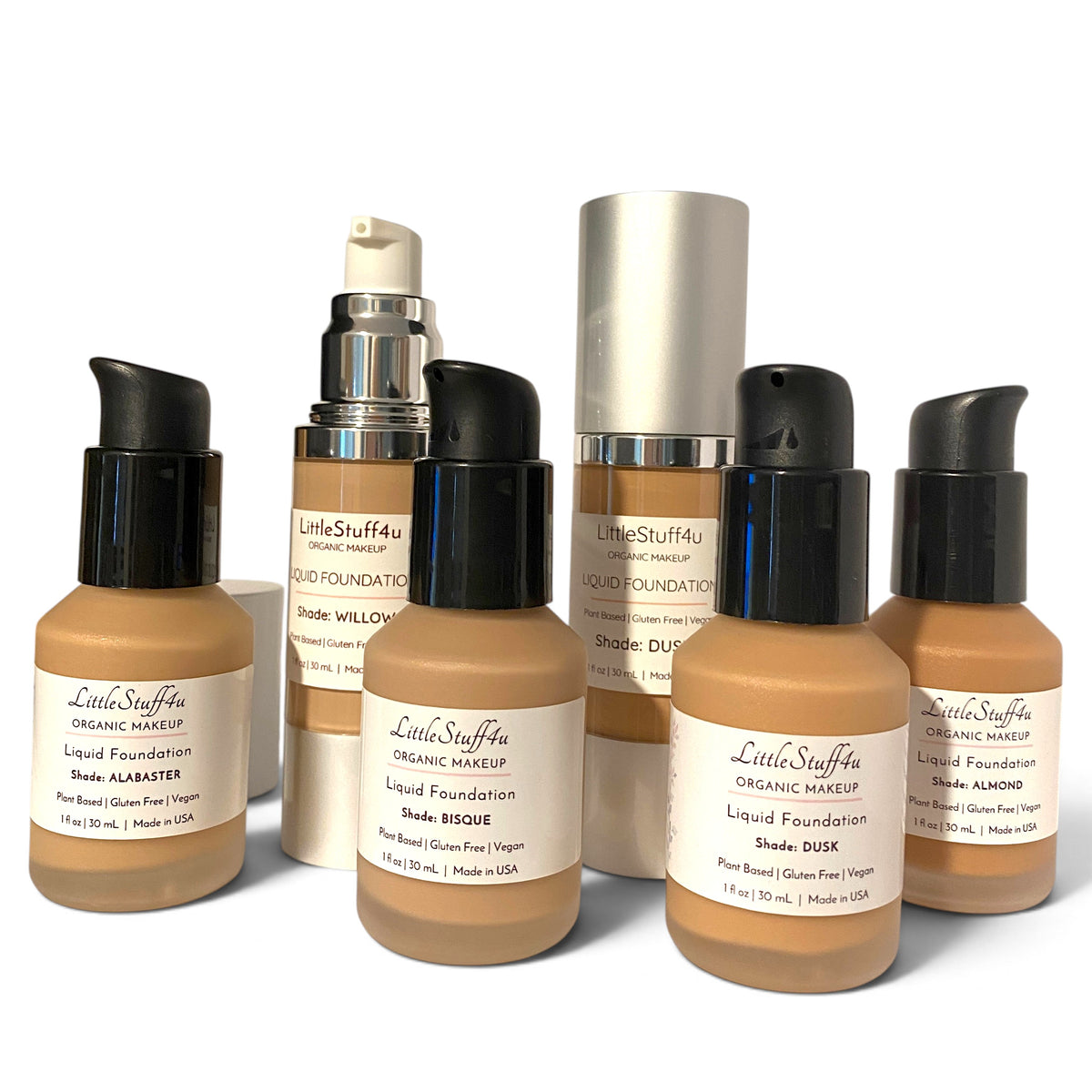 Organic Liquid Foundation | Glass Bottles