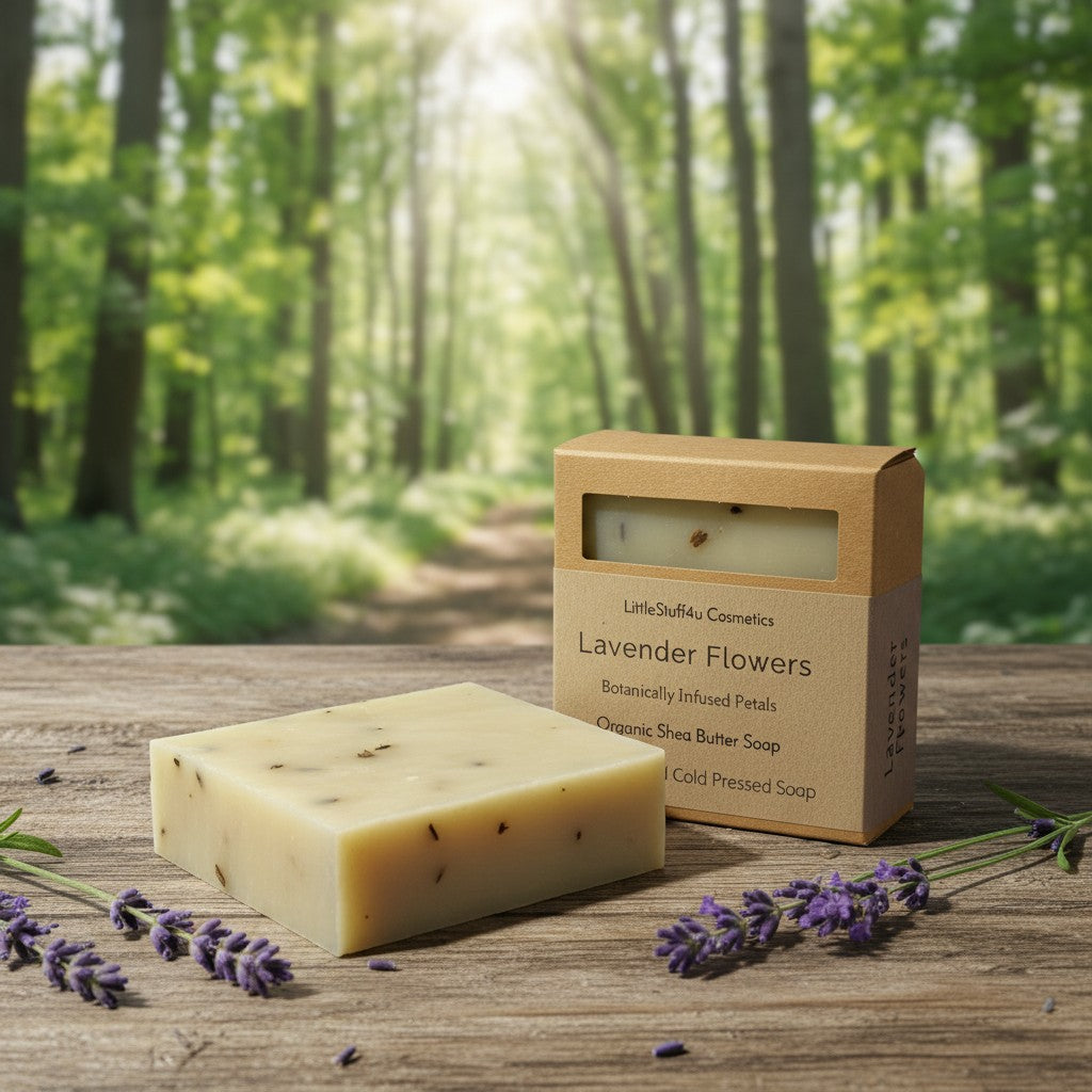 Natural Soap Bar | LAVENDER FLOWERS