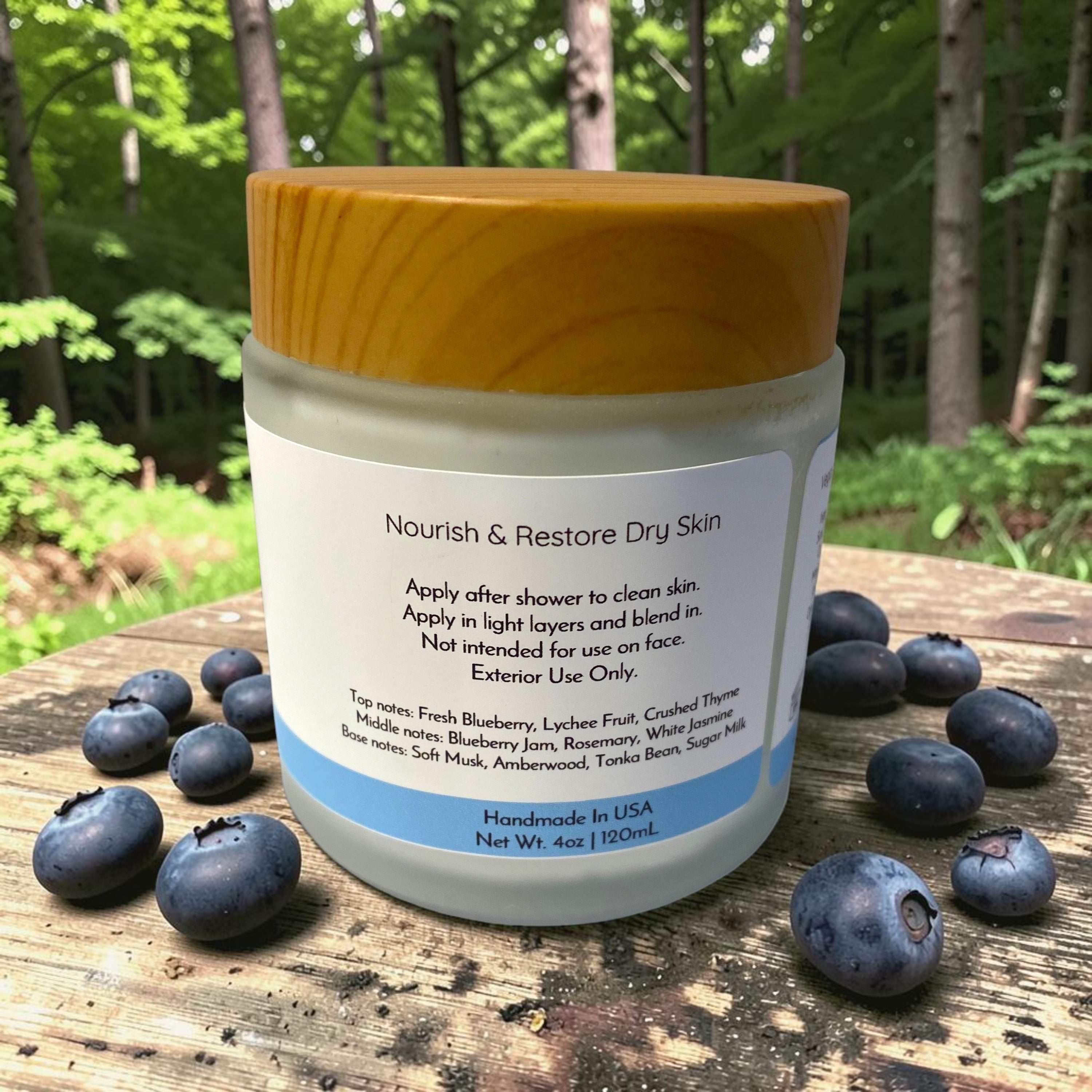 Natural Body Butter | Blueberries & Cream