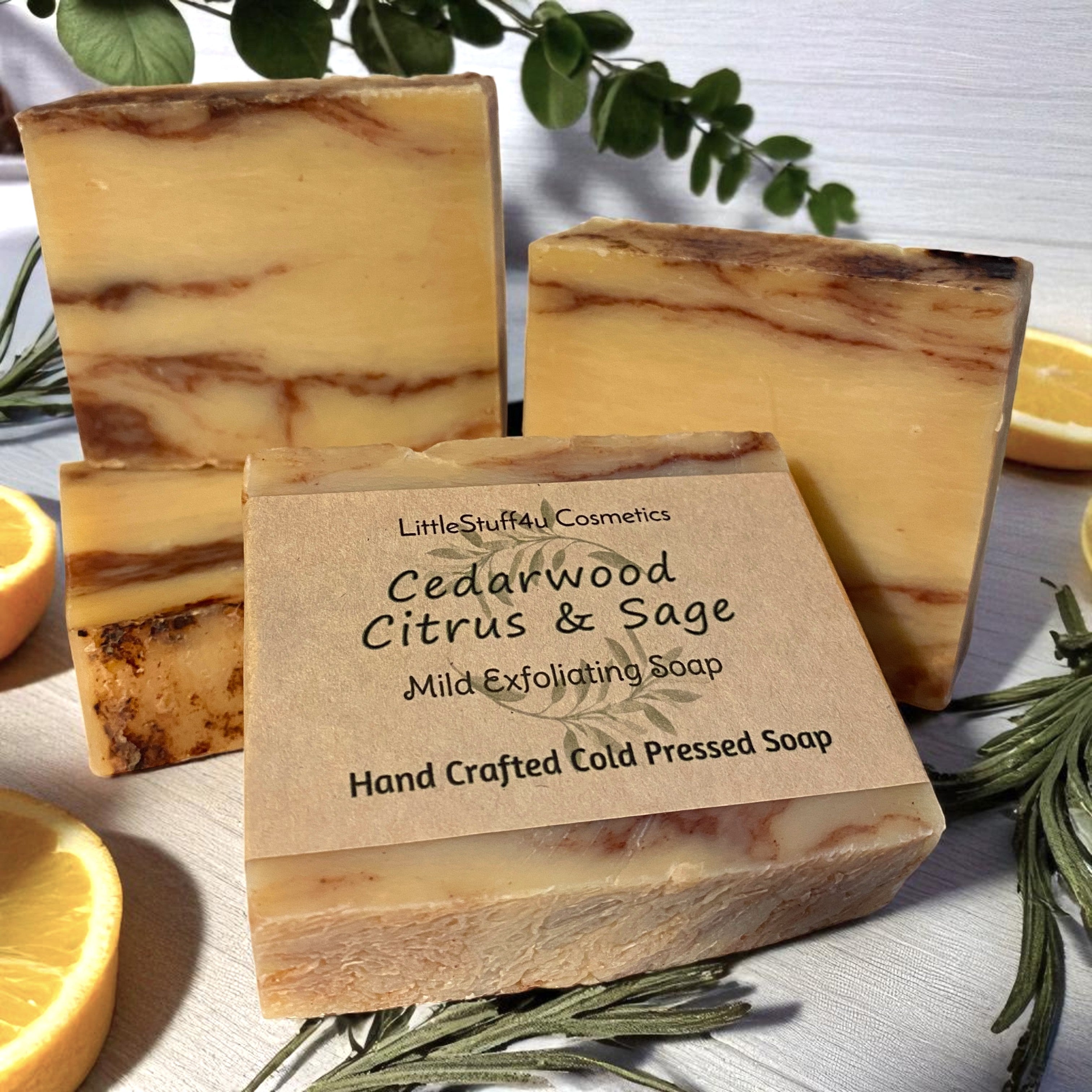 Natural Soap Bar | Cedar Citrus Sage