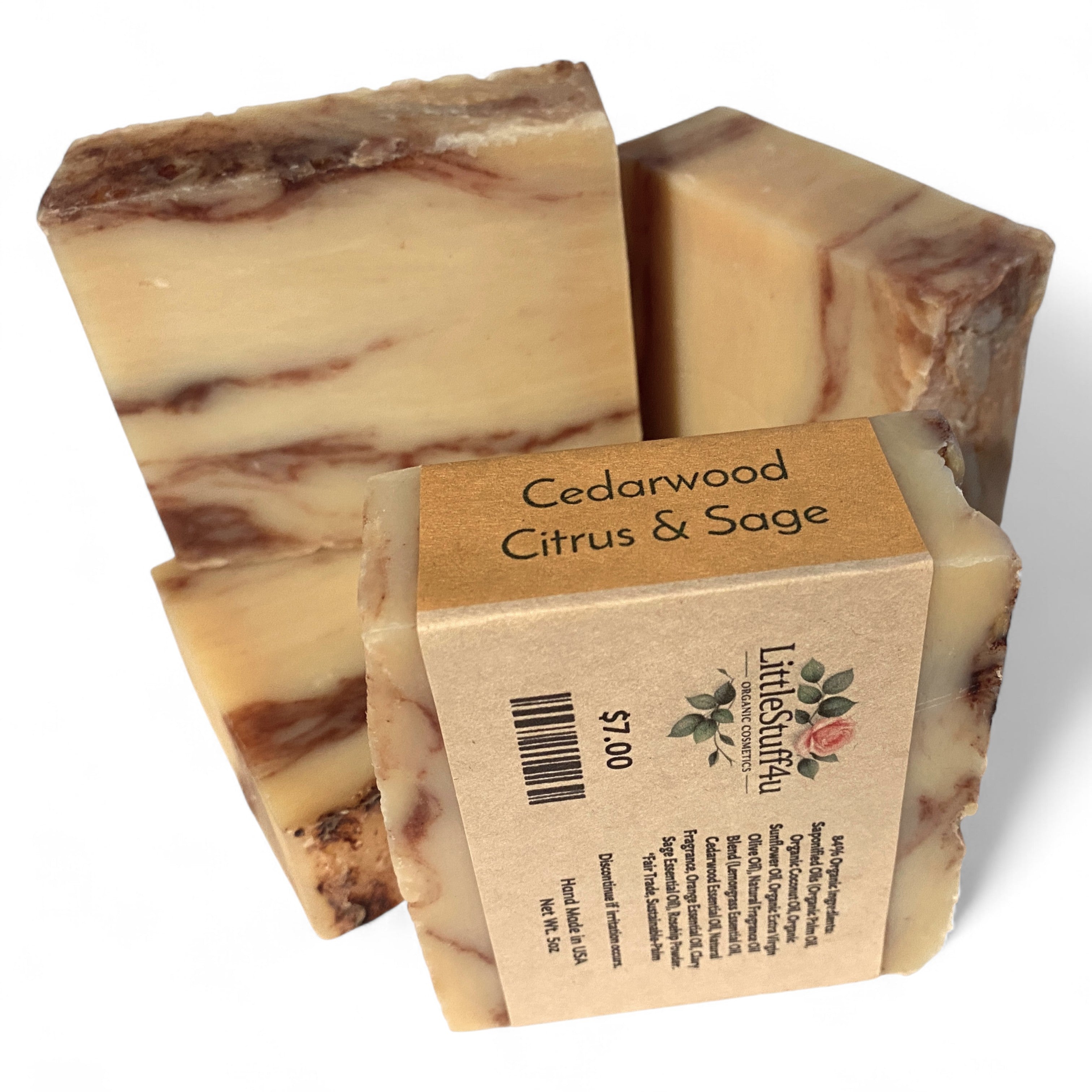 Natural Soap Bar | Cedar Citrus Sage