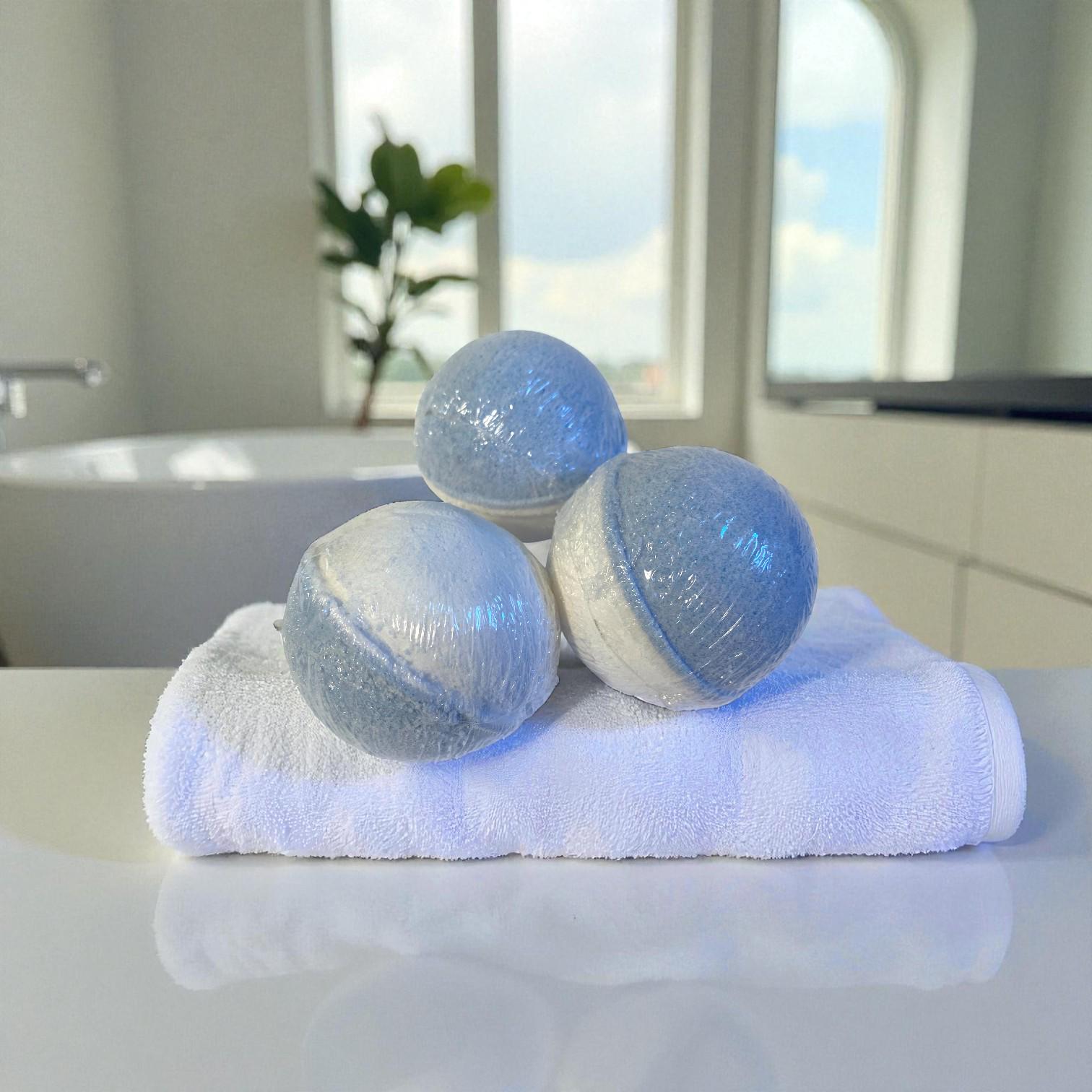 SNOWFLAKES Natural Shea Butter Soap Bar OR Bath Bomb | Lavender & Mint