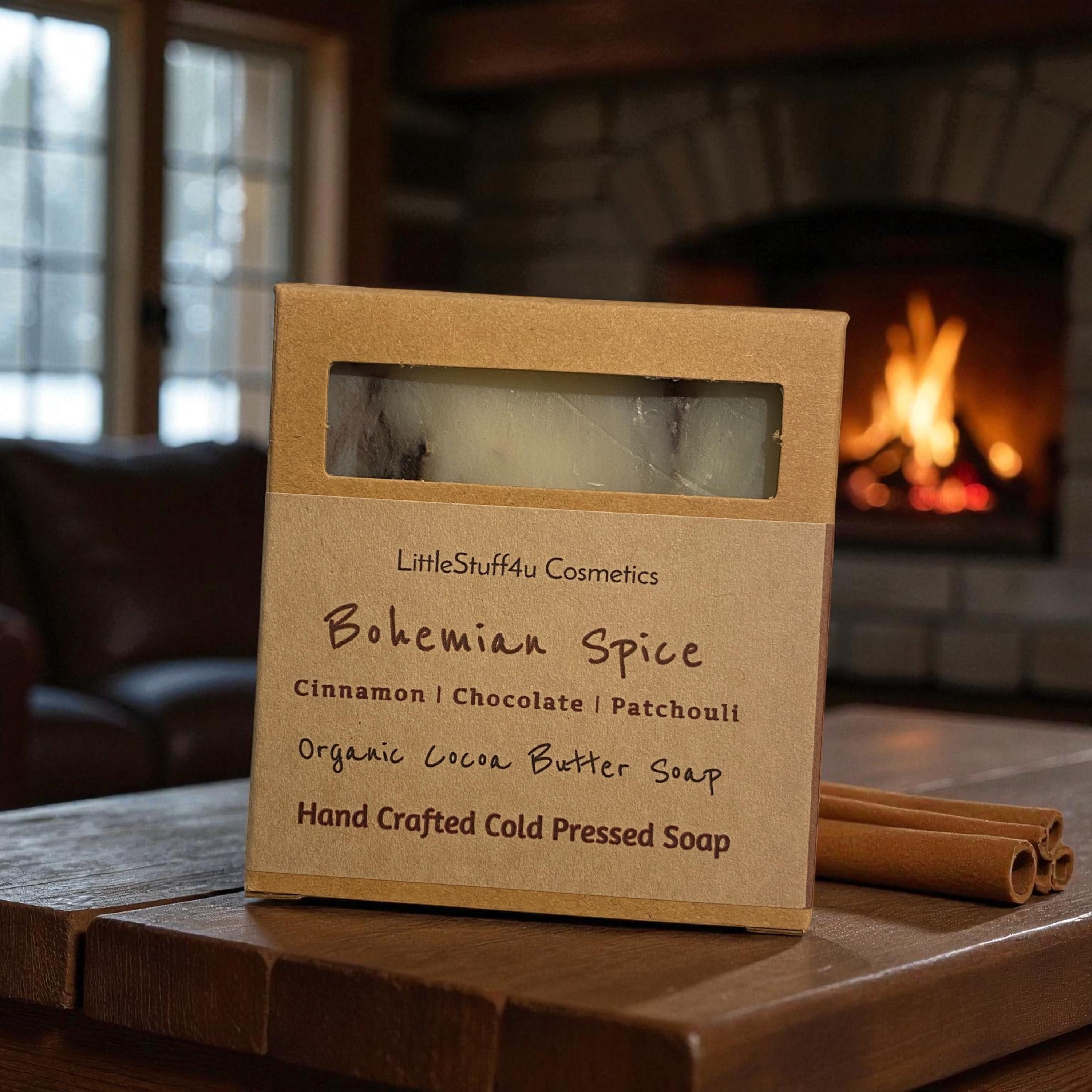BOHEMIAN SPICE Natural Soap Bar | Cinnamon Chocolate Patchouli