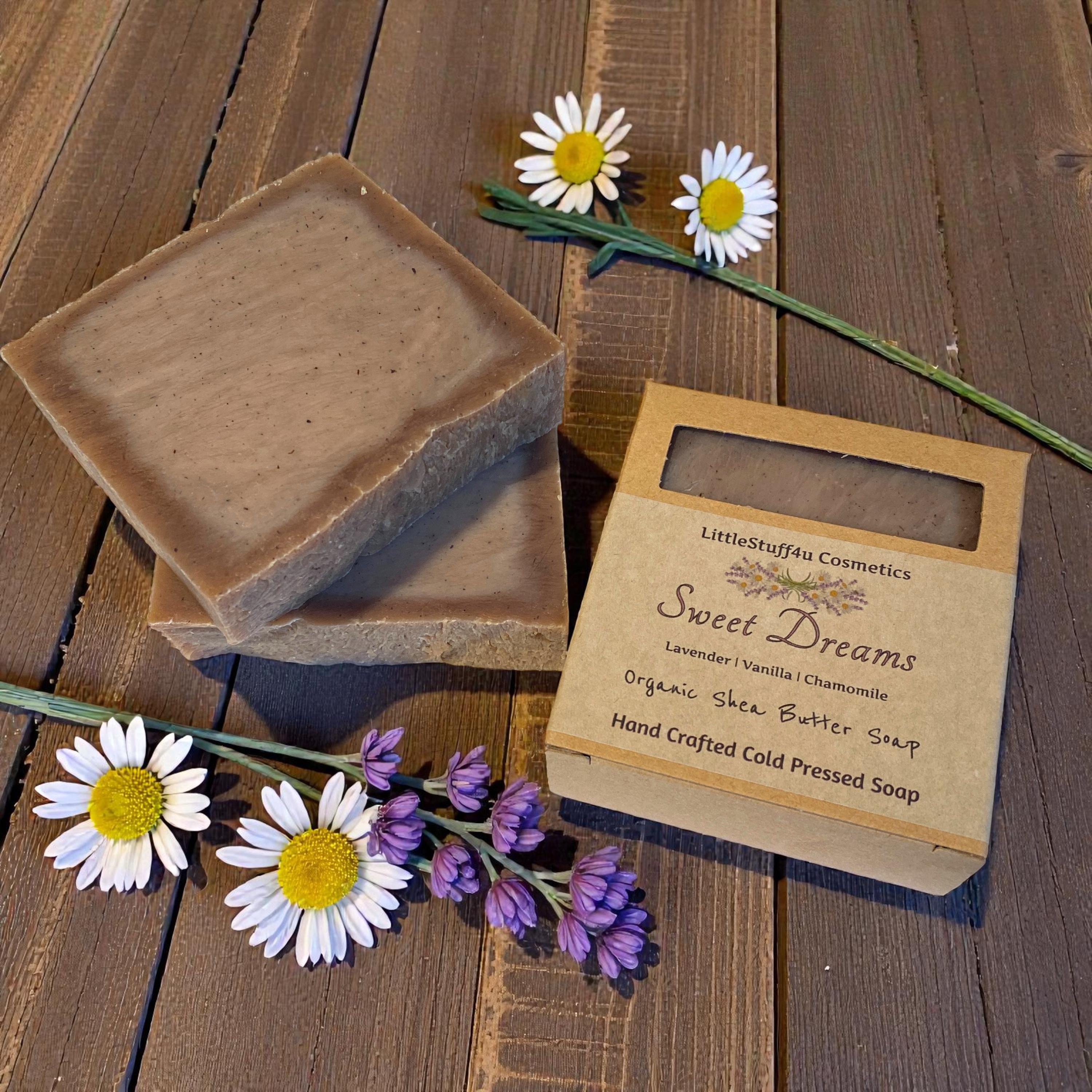 SWEET DREAMS Natural Shea Butter Soap Bar | Lavender Vanilla Chamomile