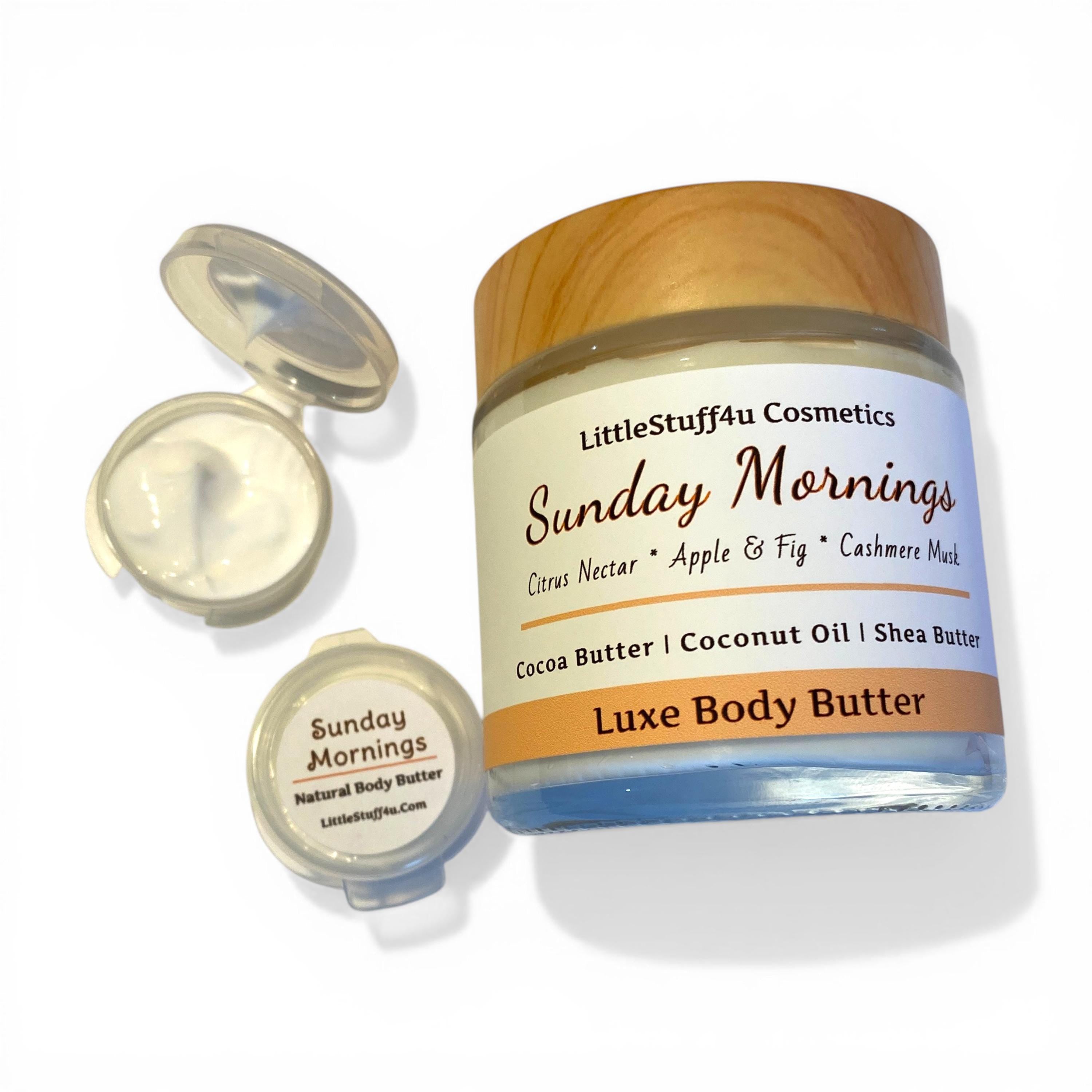 SUNDAY MORNINGS | Natural Body Butter | Glass Jars