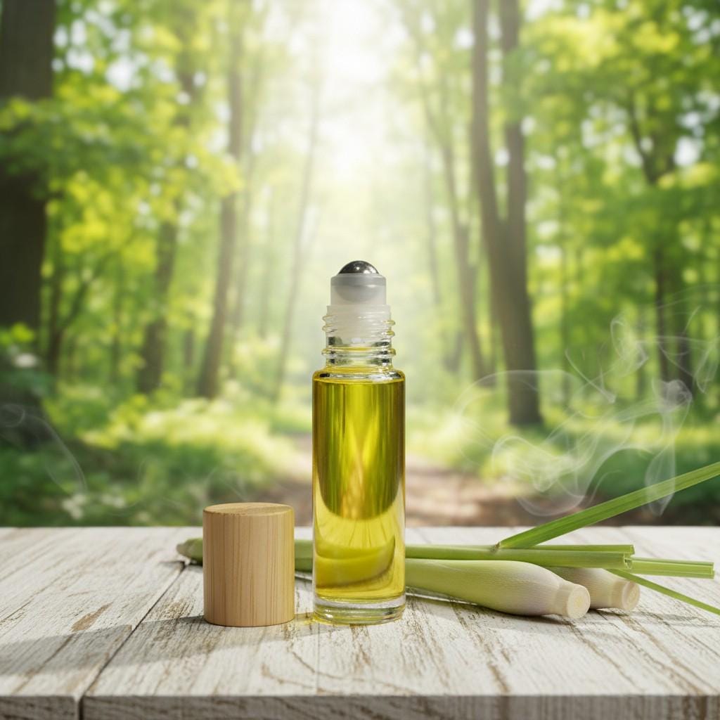 LEMONGRASS Essential Oil Natural Perfume 10ml Glass Bottle