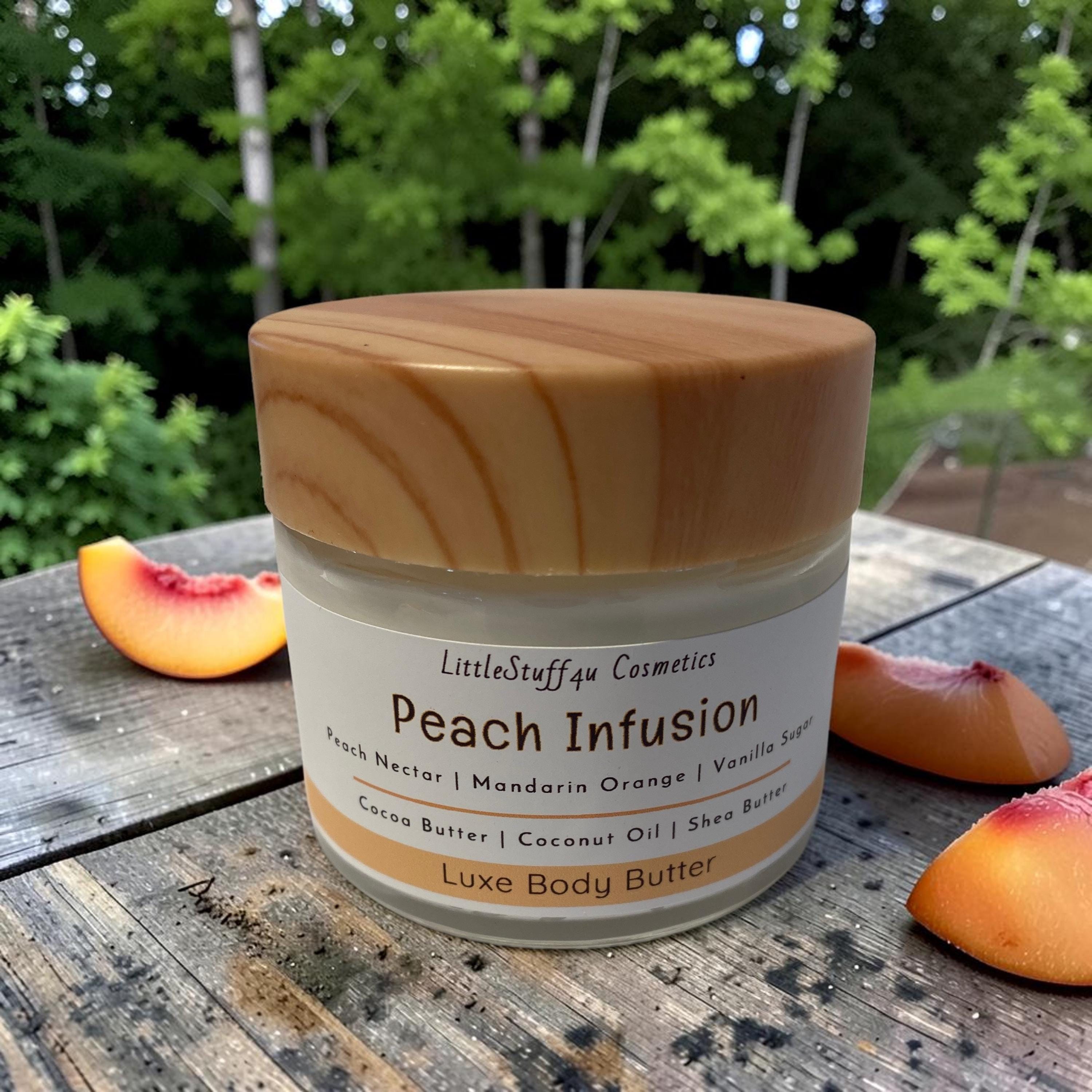 Peach Infusion | Natural Body Butter | Glass Jars