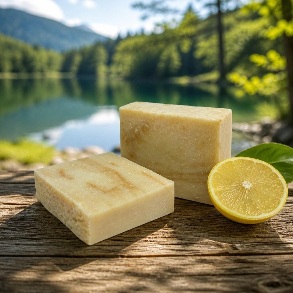 Natural Soap Bar | LEMON BALM Exfoliating Scrub