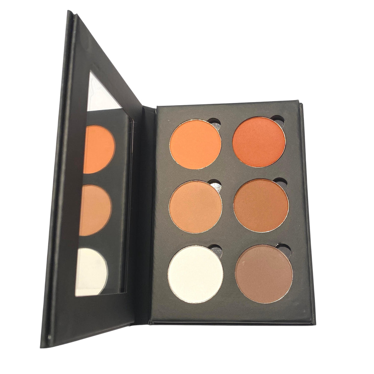 6 Shades Pressed Eye Shadow Black Palette | CACTUS CANYON