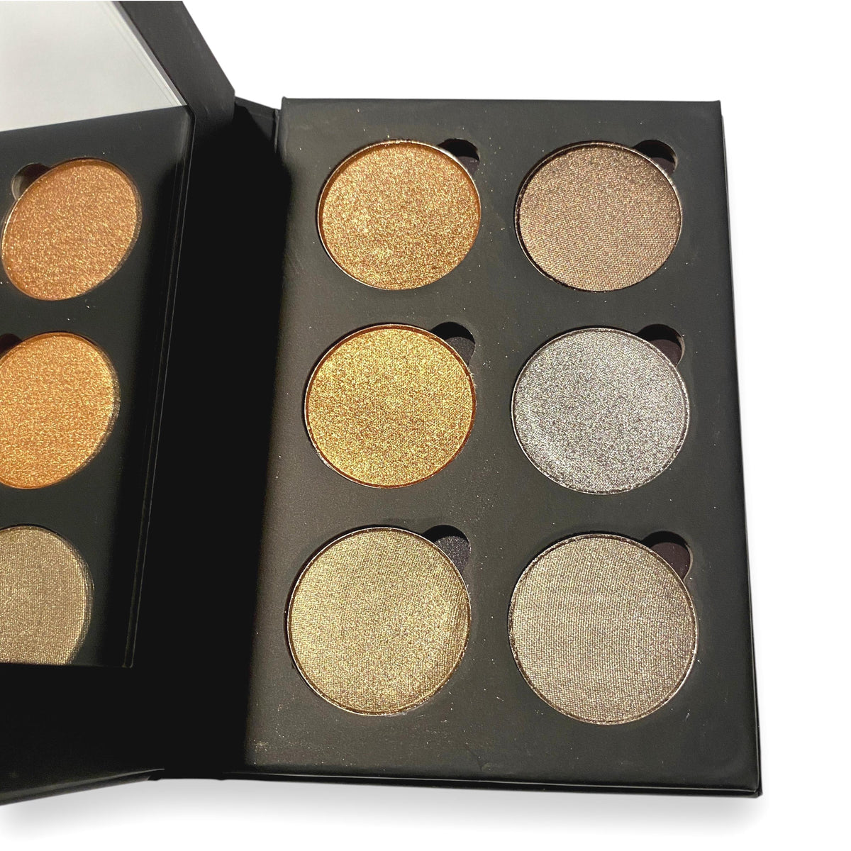 AUTUMN EMBERS 6 Shades Pressed Eye Shadow Black Palette