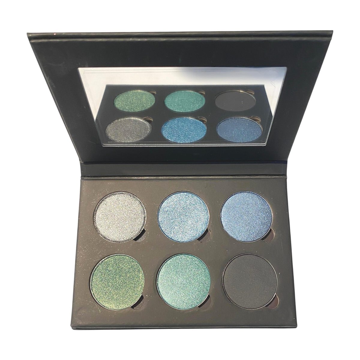 STORMY RIVER 6 Shades Pressed Eye Shadow Black Palette