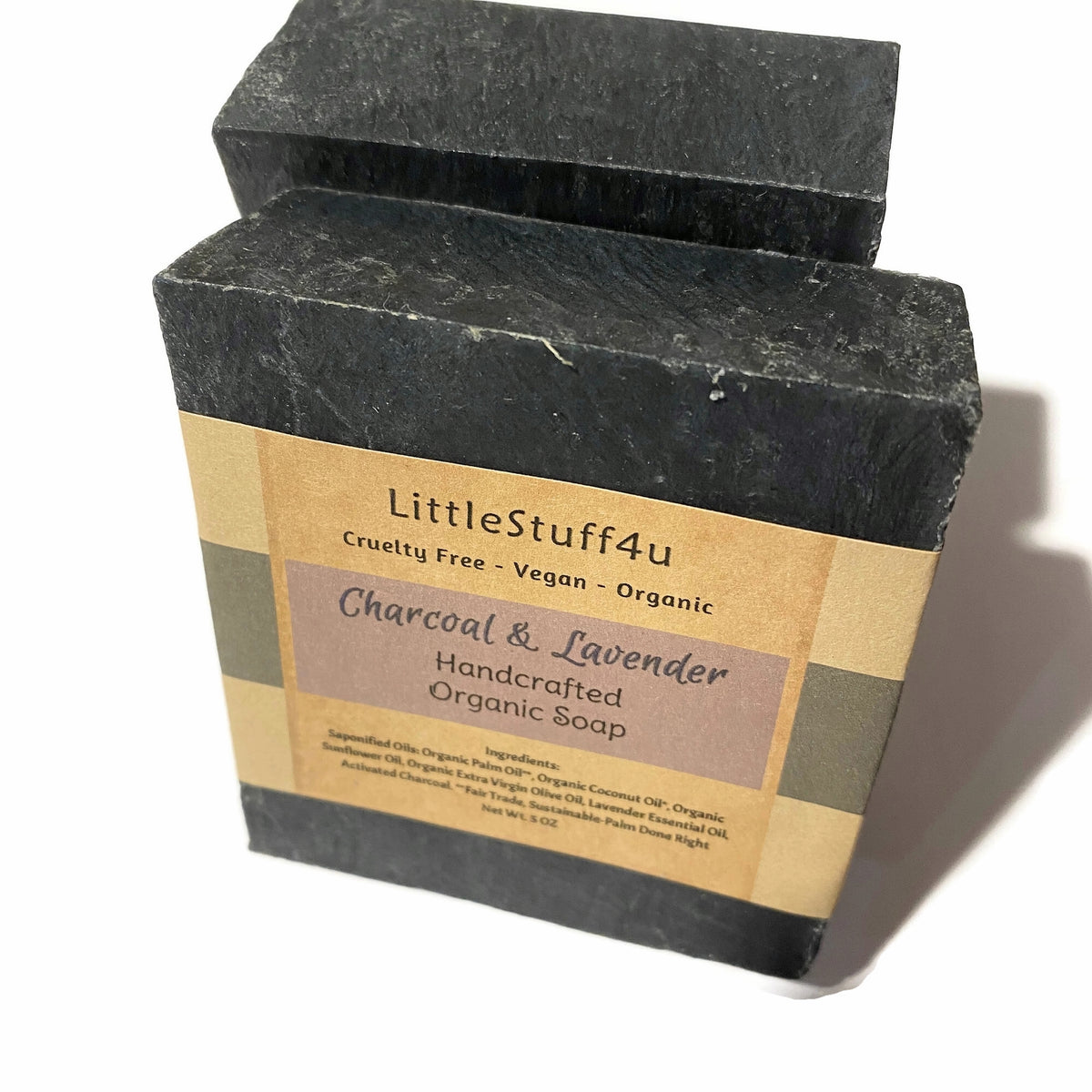 Natural Soap Bar | Charcoal & Lavender