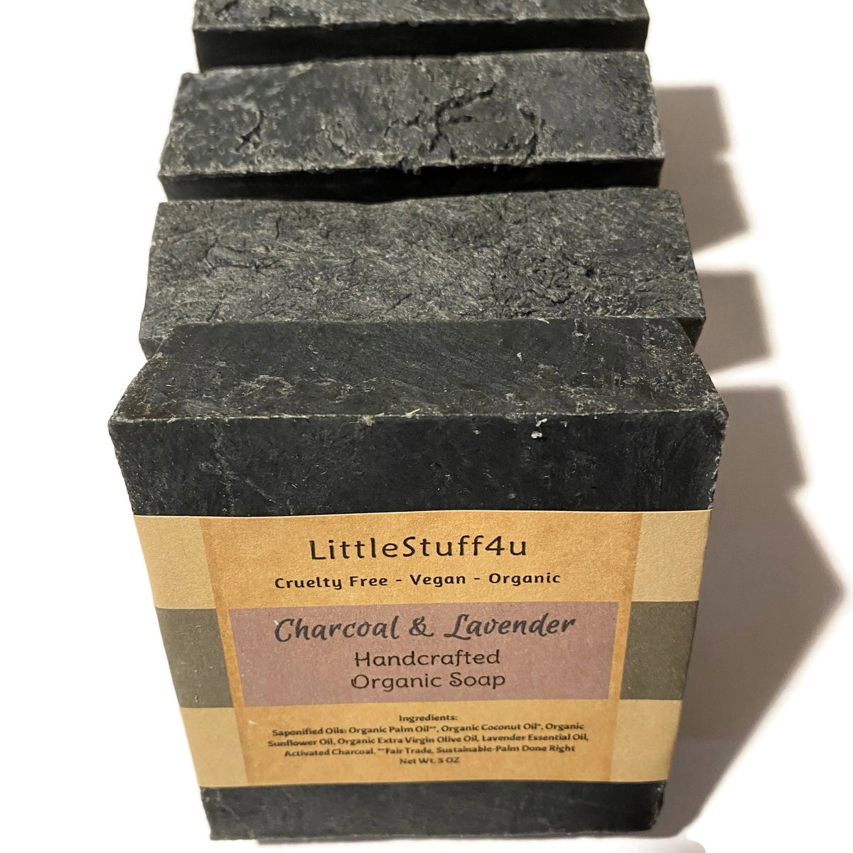 Natural Soap Bar | Charcoal & Lavender