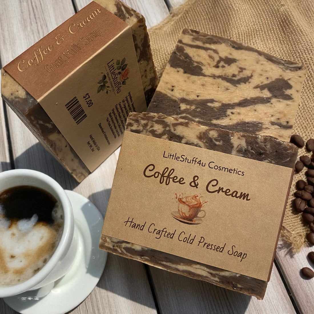 Natural Soap Bar | Coffee & Cream