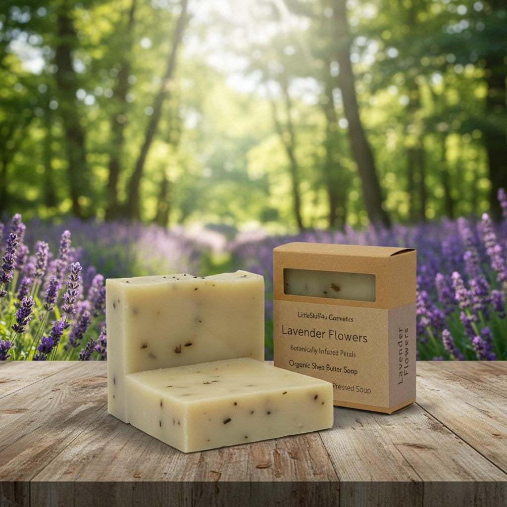 Natural Soap Bar | LAVENDER FLOWERS