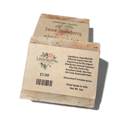 Natural Soap Bar | Sweet Strawberry Scrub