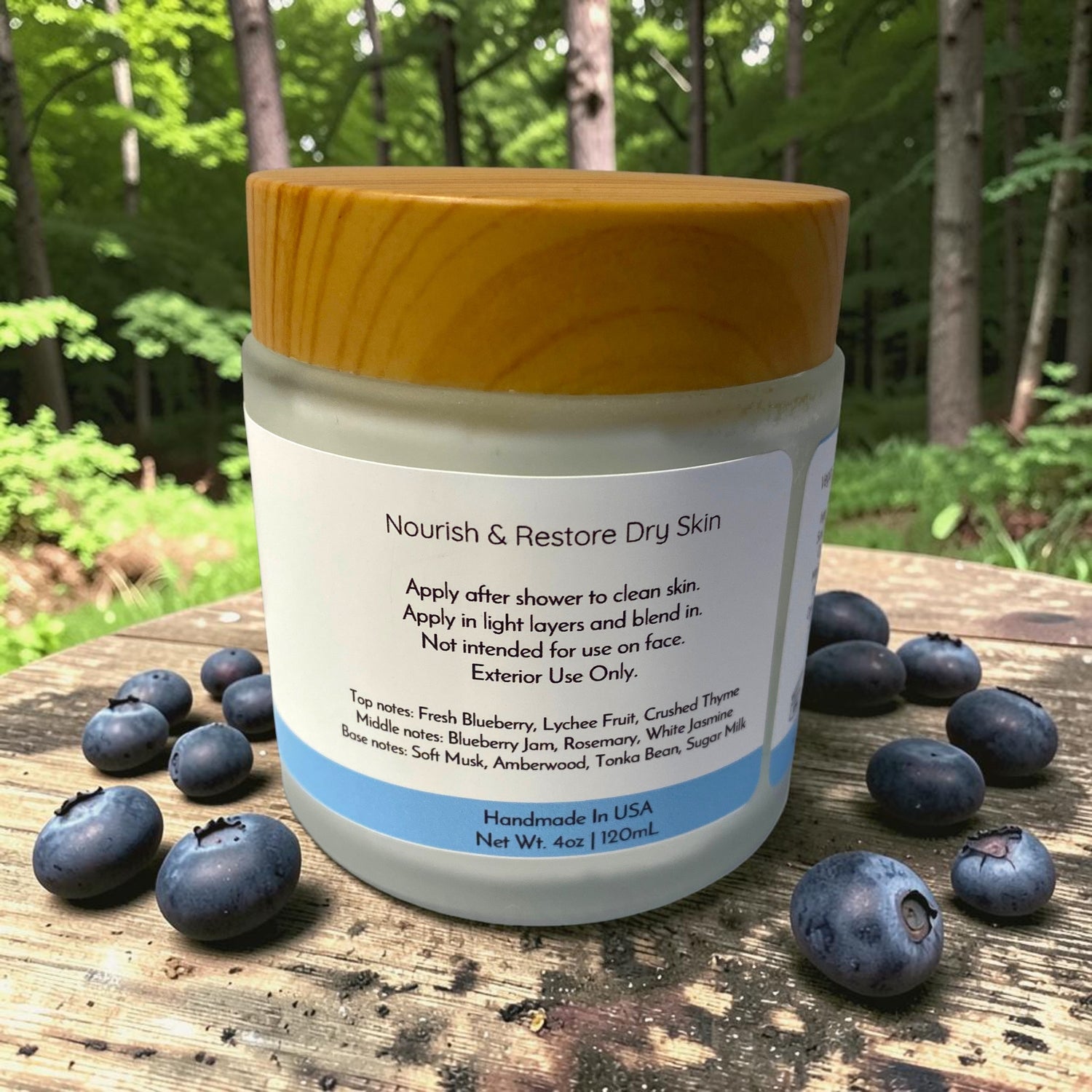 Natural Body Butter | Blueberries &amp; Cream