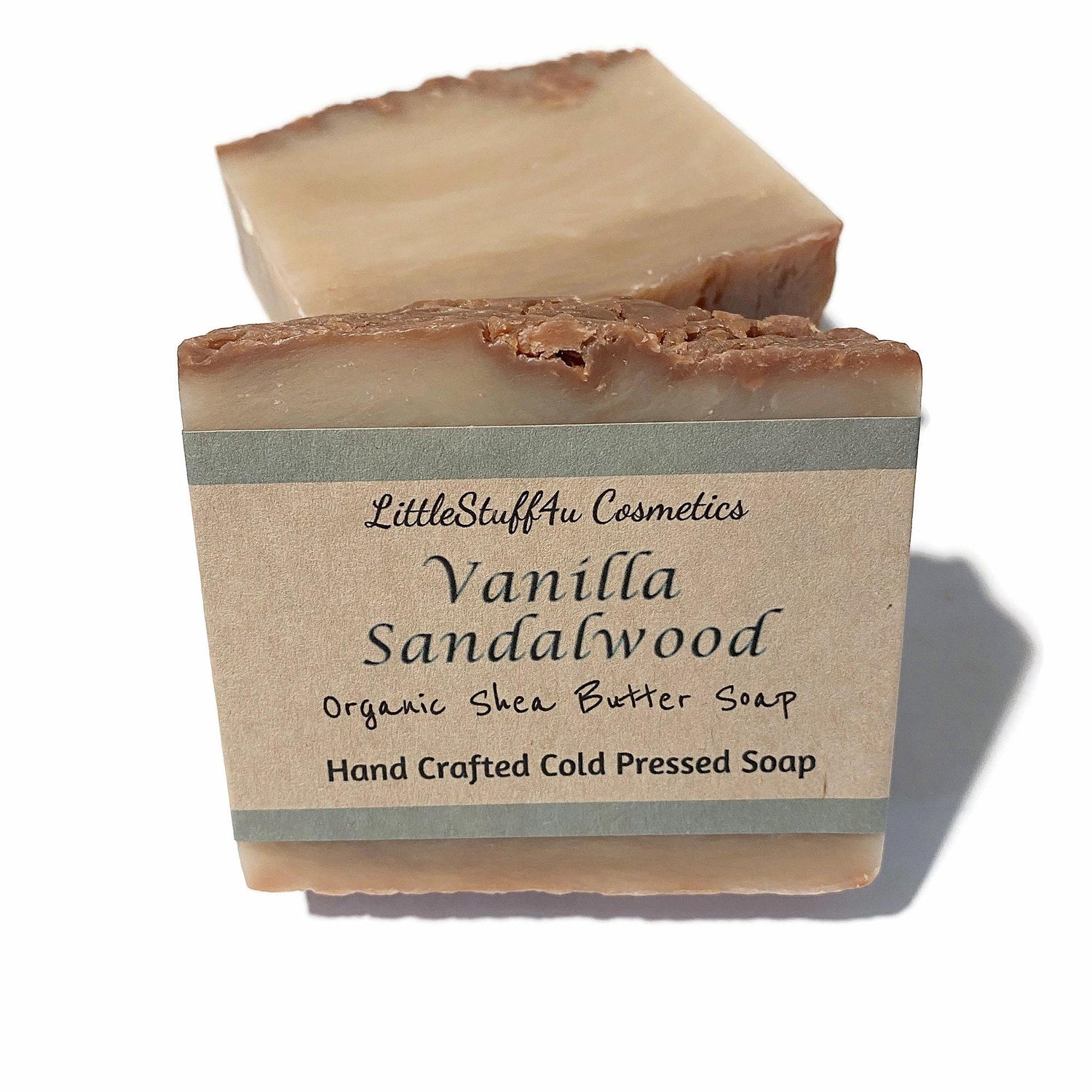 VANILLA SANDALWOOD Natural Shea Butter Soap Bar