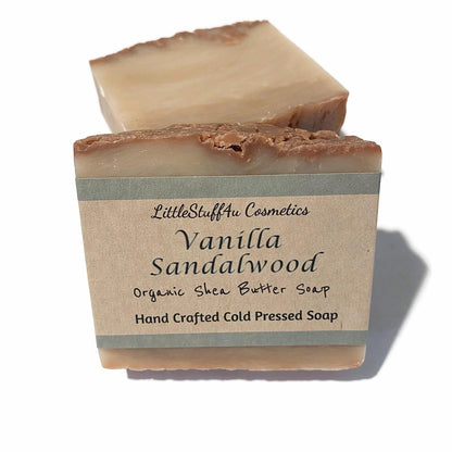 VANILLA SANDALWOOD Natural Shea Butter Soap Bar