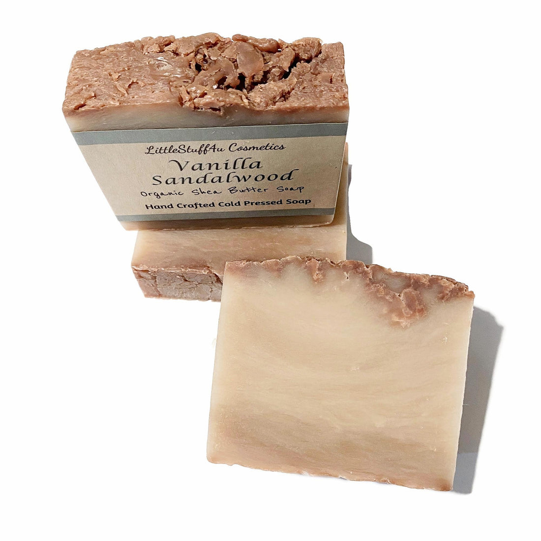 VANILLA SANDALWOOD Natural Shea Butter Soap Bar
