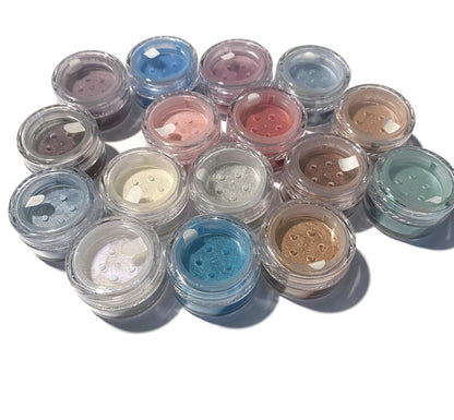 10pc SAMPLE SET 5g Mini Sifter Jars Loose Powder Mineral Eyeshadow | Pick 10 Shades