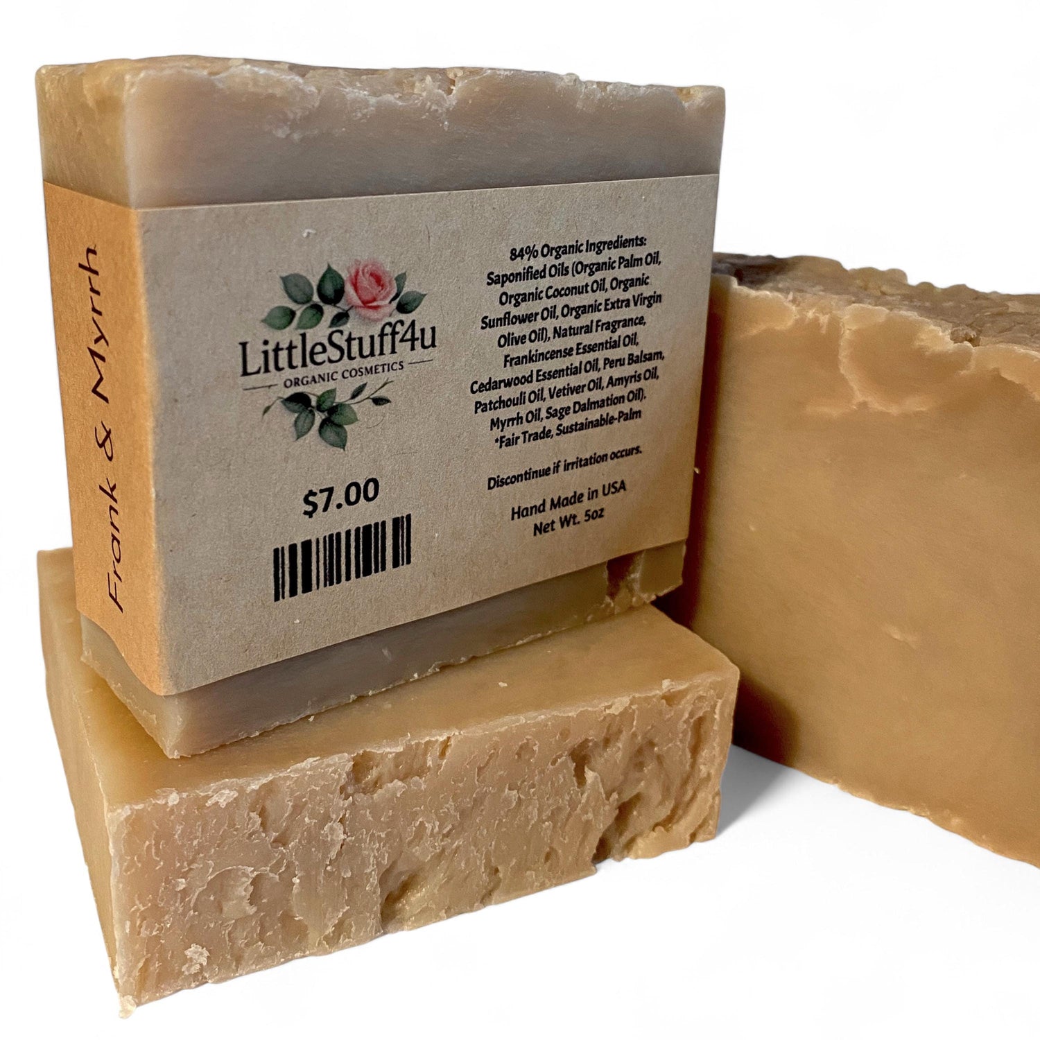 FRANKINCENSE &amp; MYRRH Natural Soap Bar