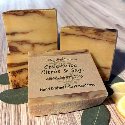CEDARWOOD CITRUS SAGE Natural Soap Bar
