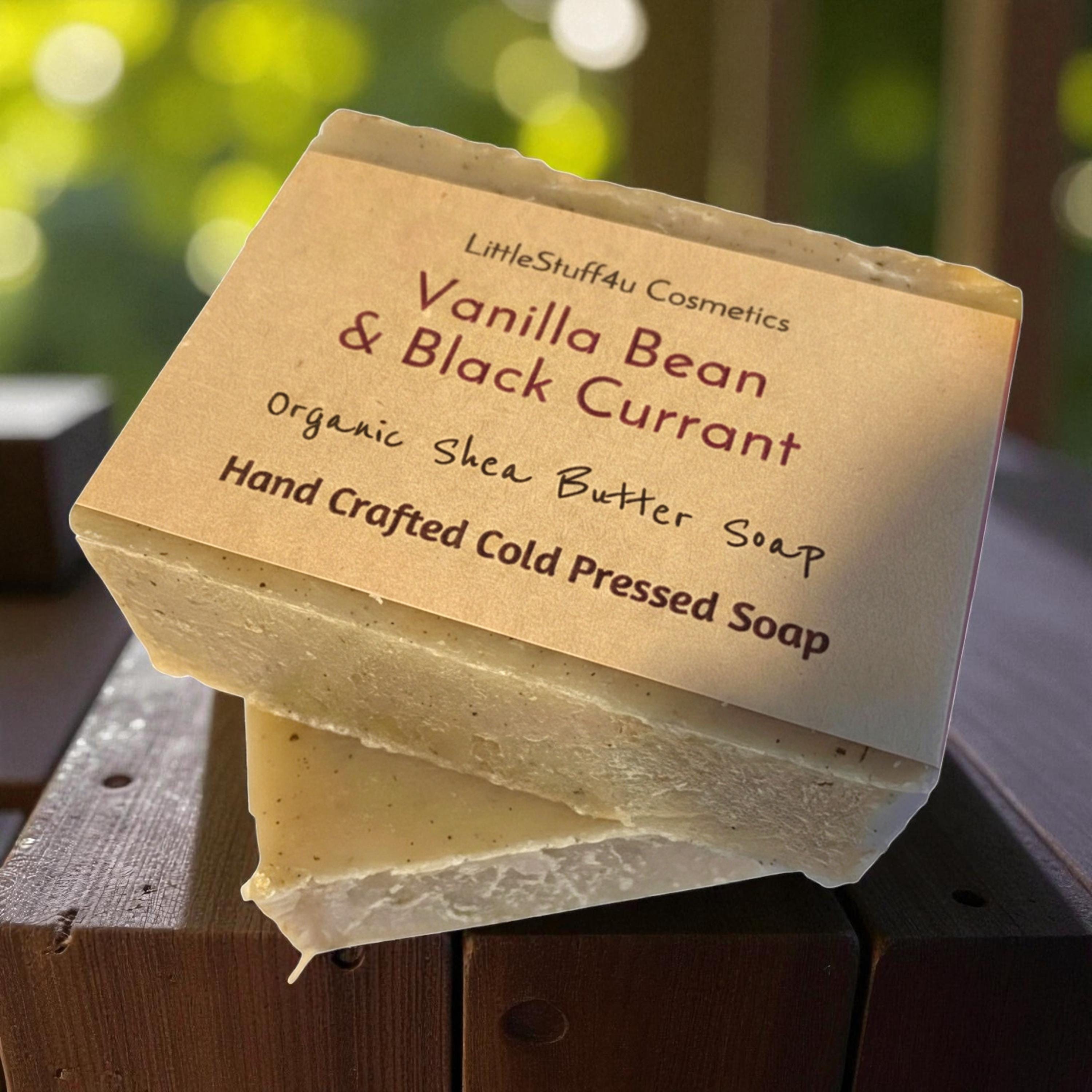 VANILLA Bean &amp; BLACK CURRANT Natural Soap Bar