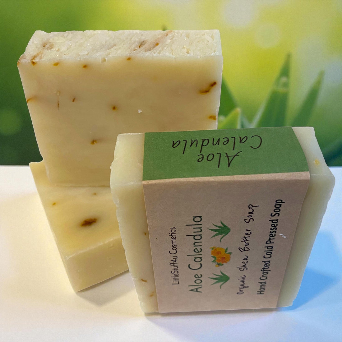 ALOE &amp; CALENDULA Natural Shea Butter Soap Bar