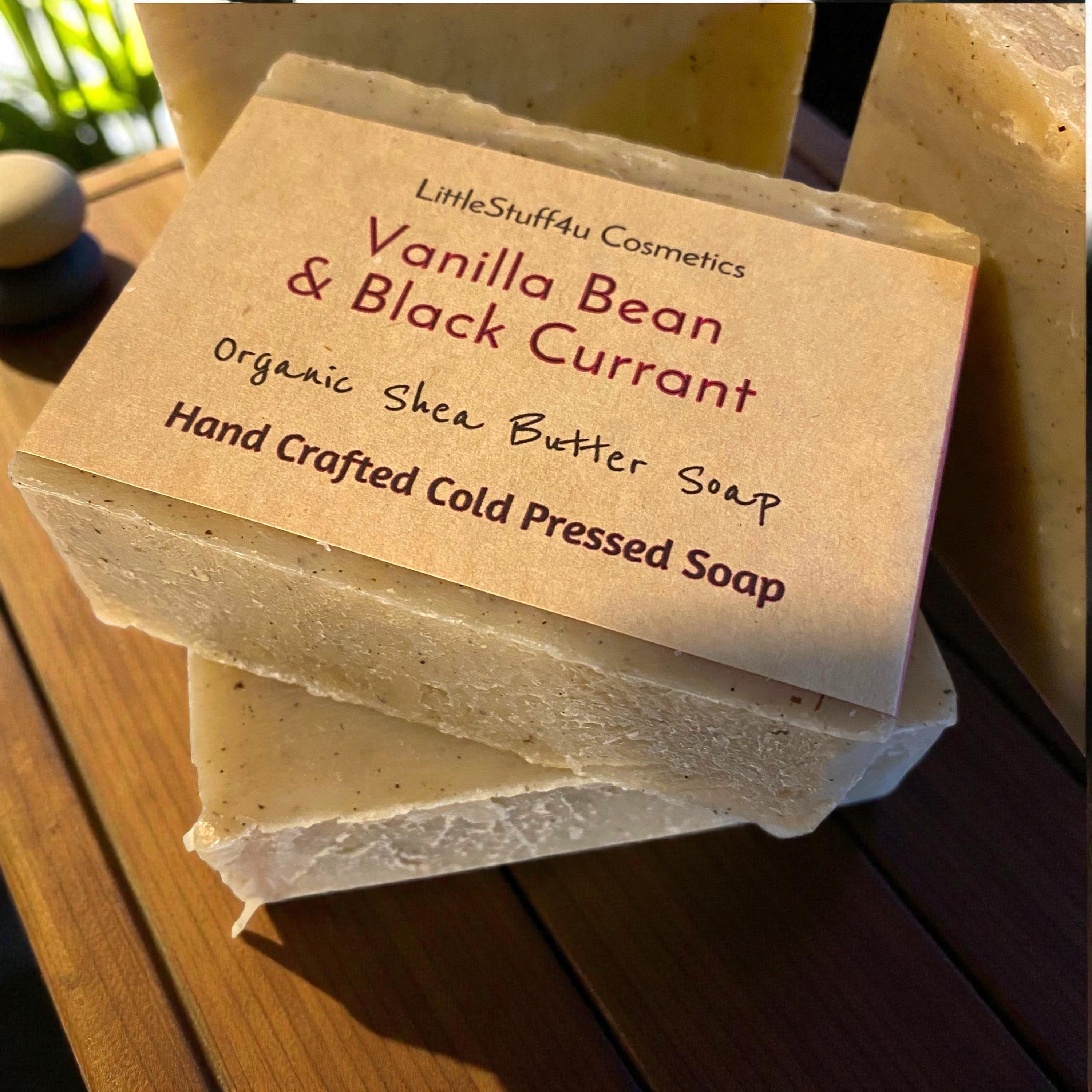 VANILLA Bean &amp; BLACK CURRANT Natural Soap Bar