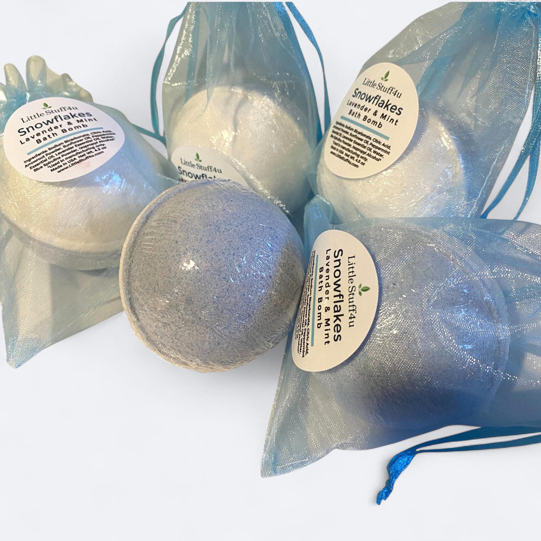 SNOWFLAKES Natural Bath Bomb Large 4.5oz