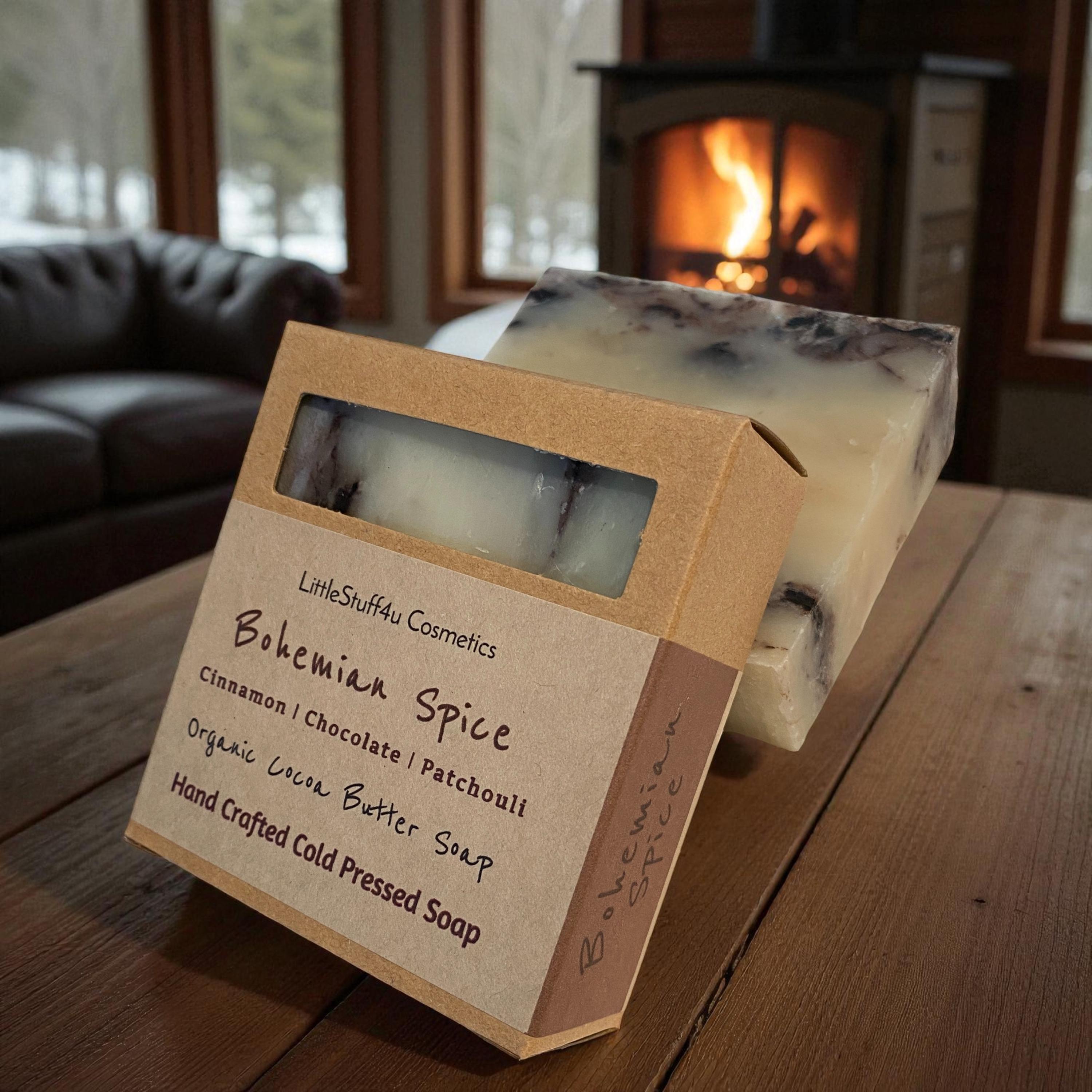 BOHEMIAN SPICE Natural Soap Bar | Cinnamon Chocolate Patchouli