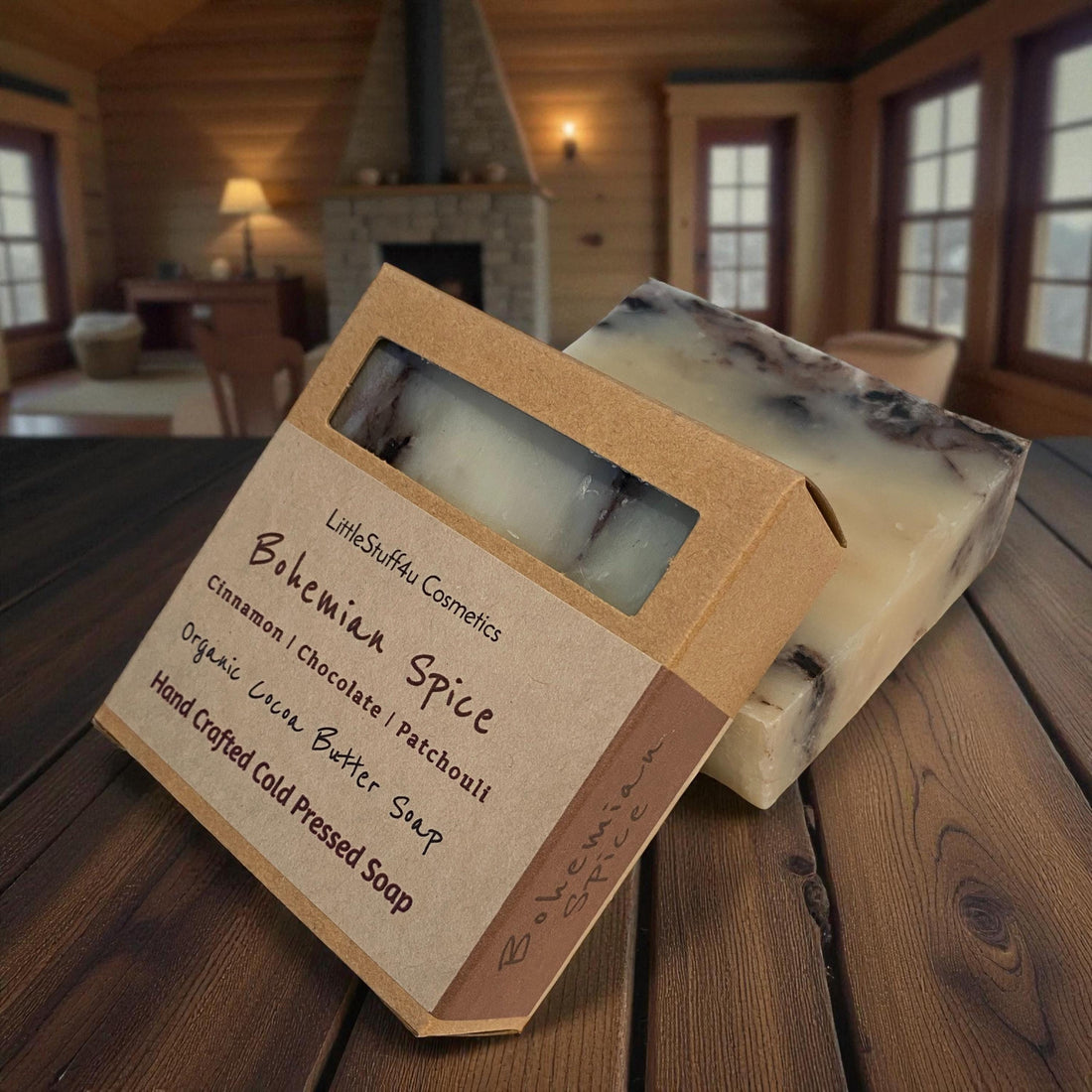 BOHEMIAN SPICE Natural Soap Bar | Cinnamon Chocolate Patchouli
