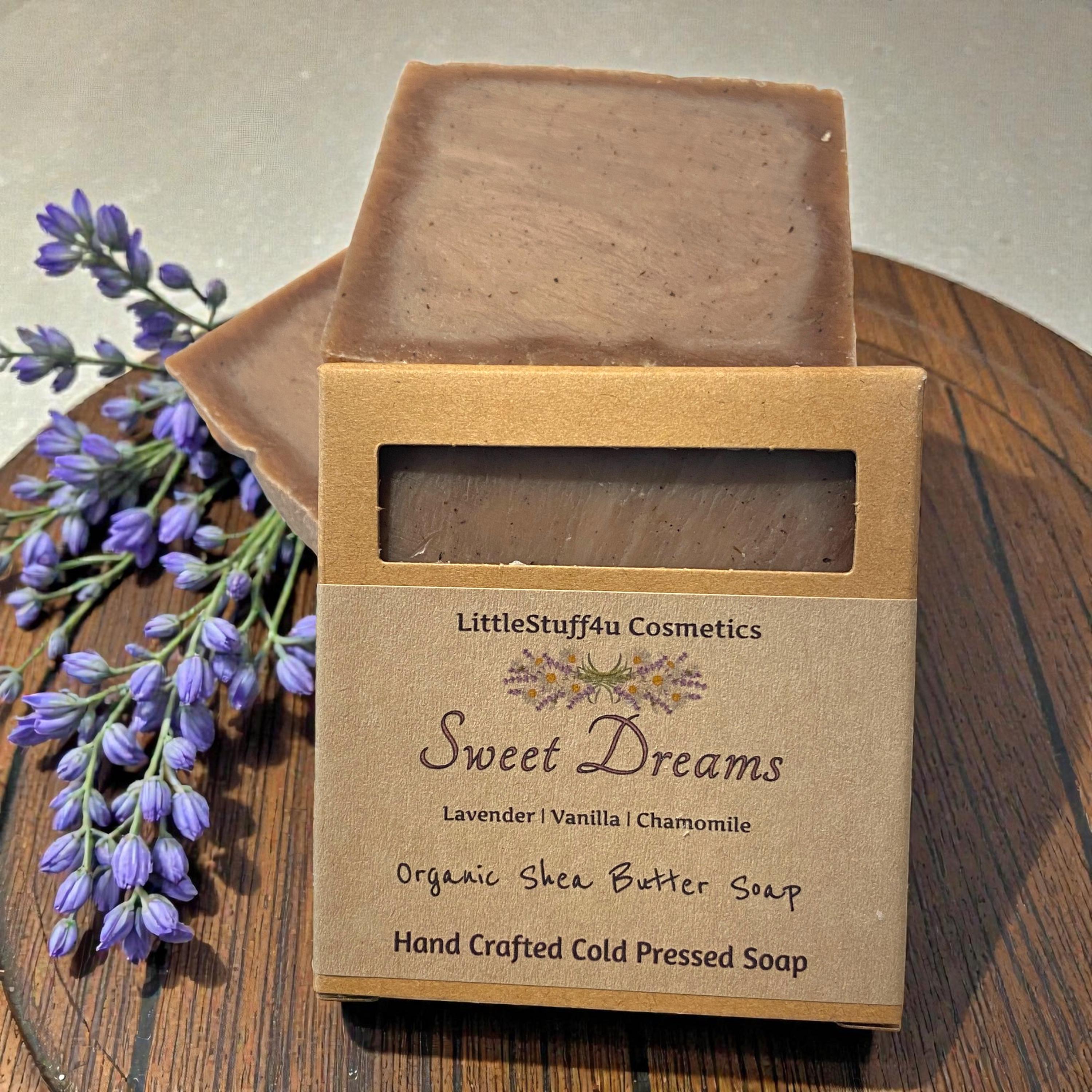SWEET DREAMS Natural Shea Butter Soap Bar | Lavender Vanilla Chamomile