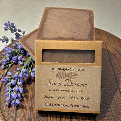 SWEET DREAMS Natural Shea Butter Soap Bar | Lavender Vanilla Chamomile