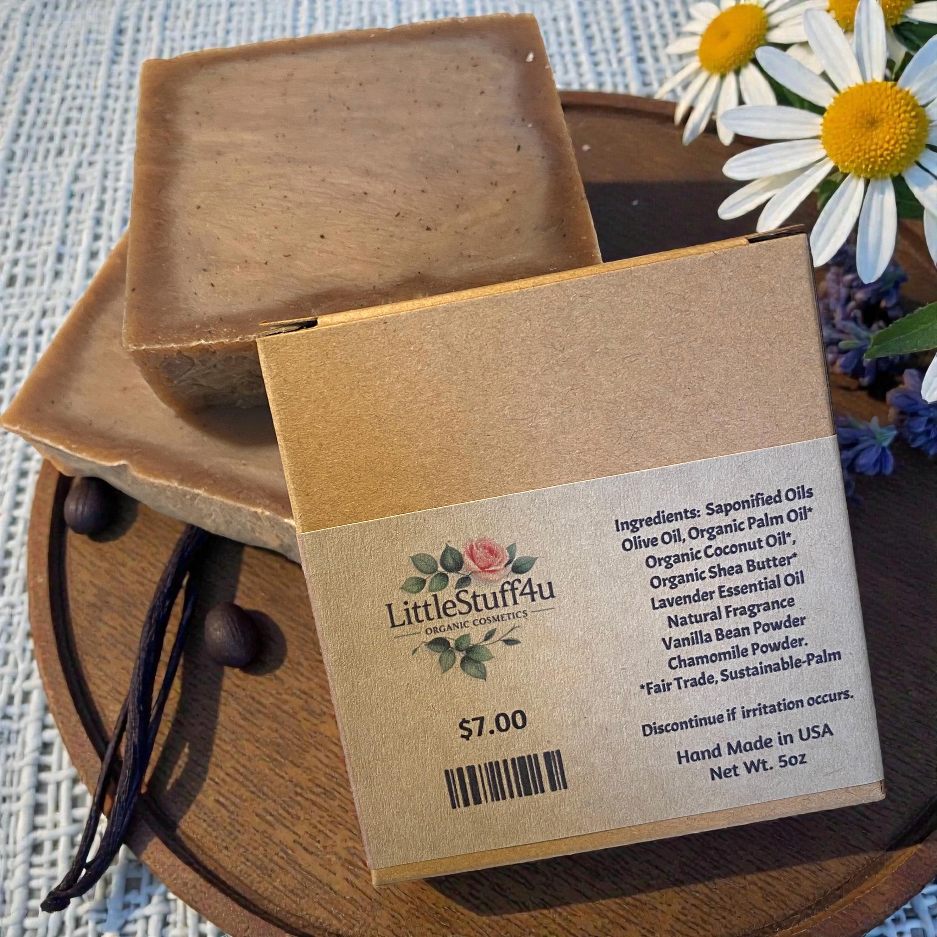 SWEET DREAMS Natural Shea Butter Soap Bar | Lavender Vanilla Chamomile