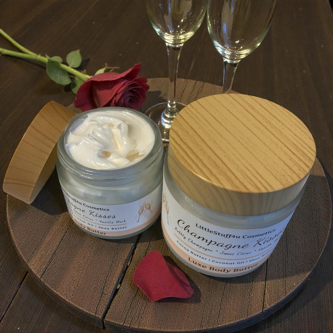 Champagne Kisses Natural Body Butter or Body Spray | Valentines Day