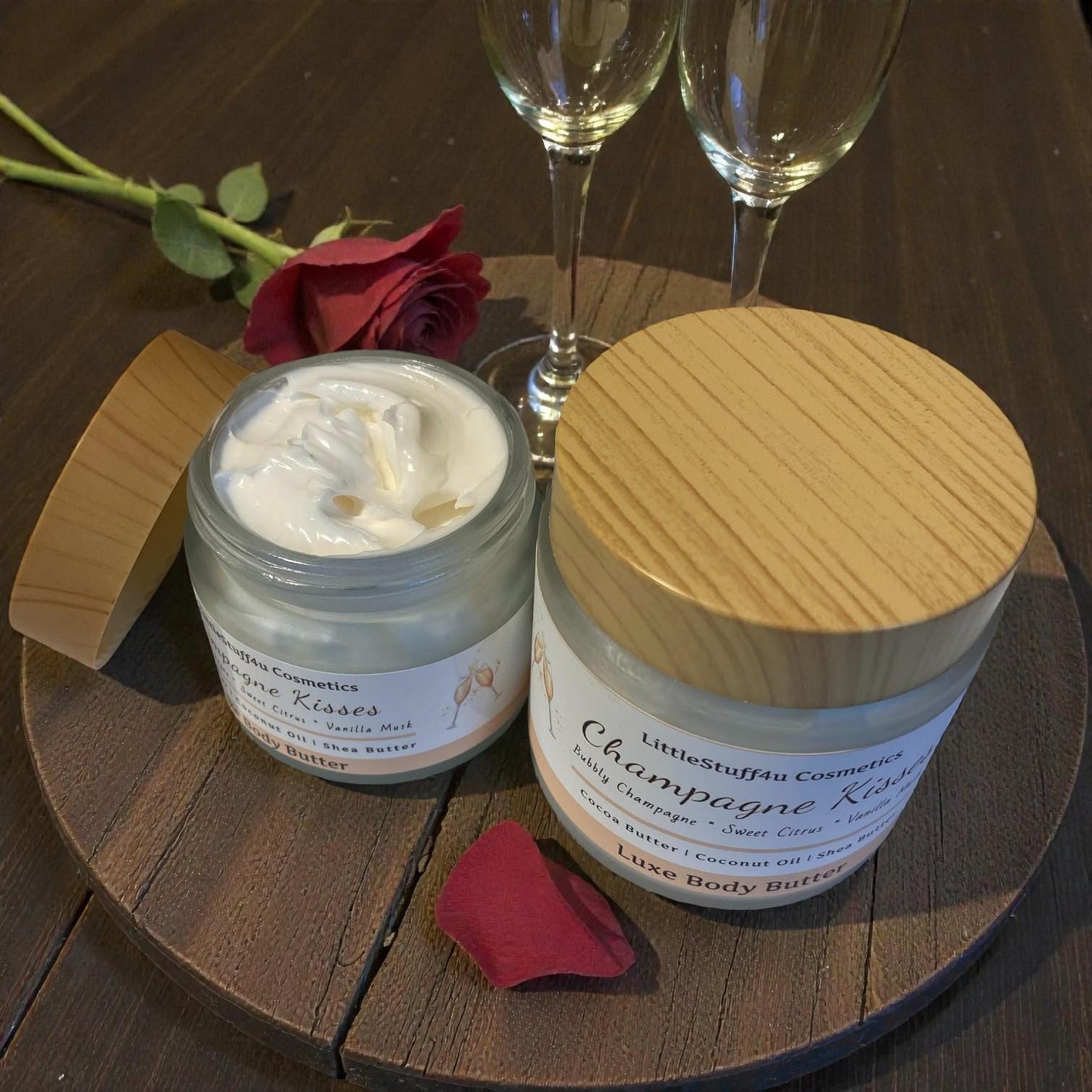Champagne Kisses Natural Body Butter or Body Spray | Valentines Day