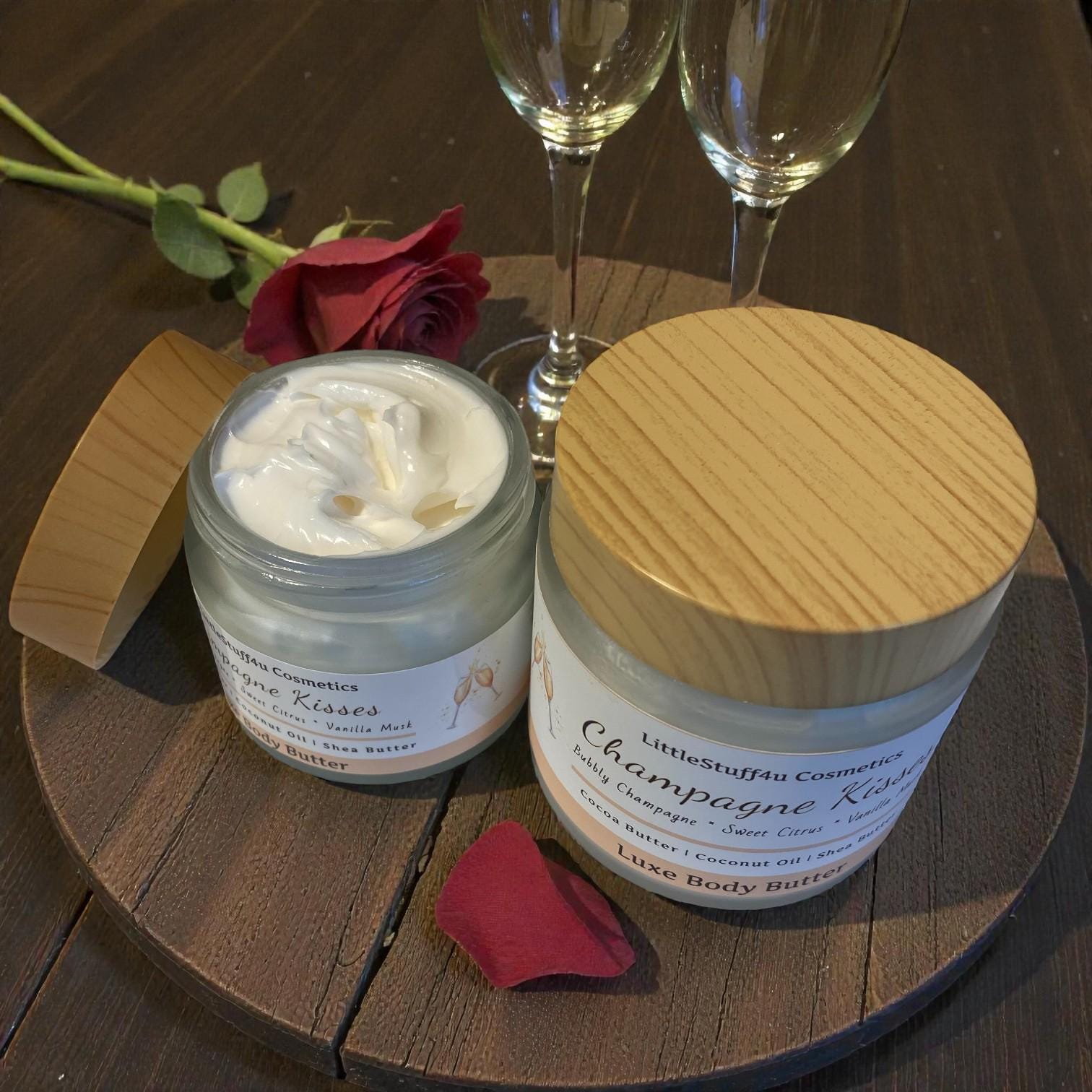 Champagne Kisses Natural Body Butter or Body Spray | Valentines Day