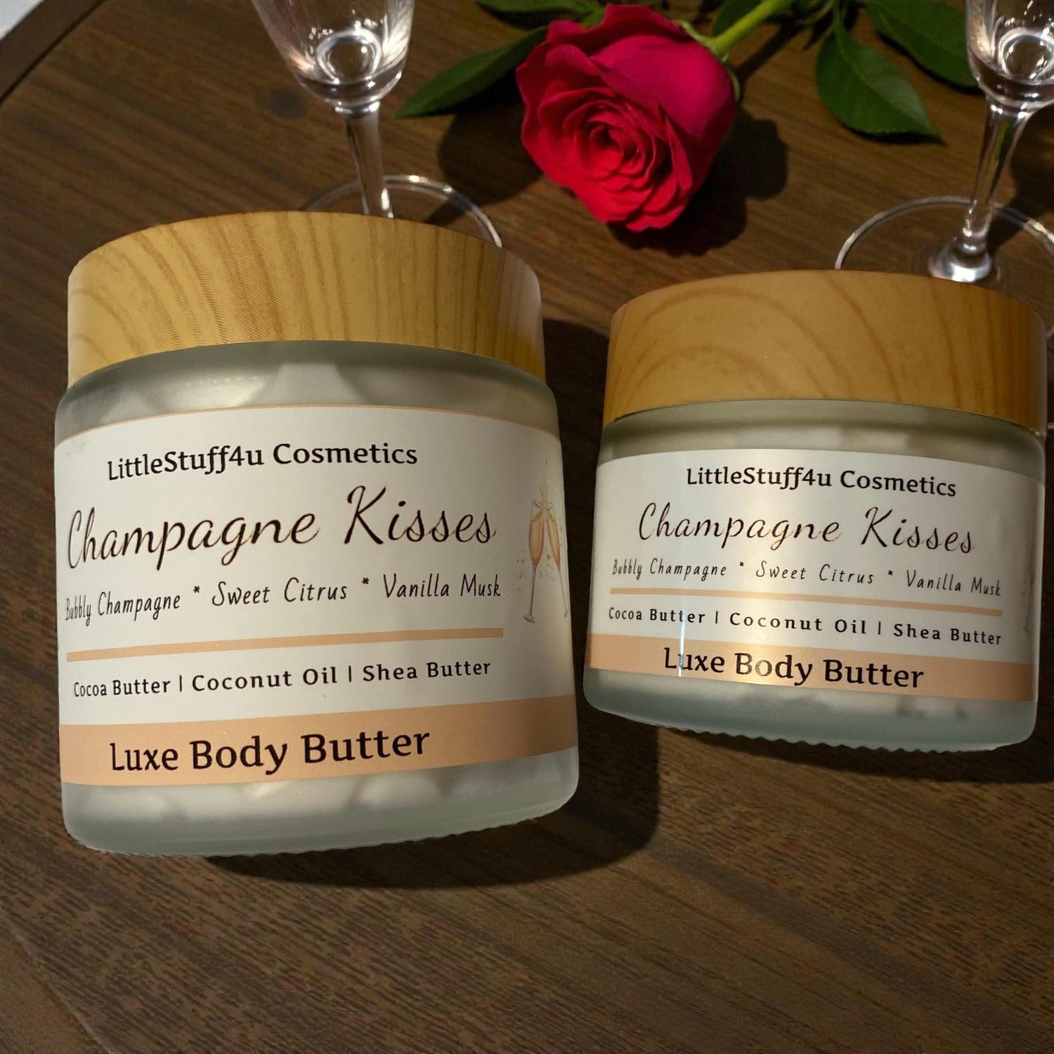 Champagne Kisses Natural Body Butter or Body Spray | Valentines Day