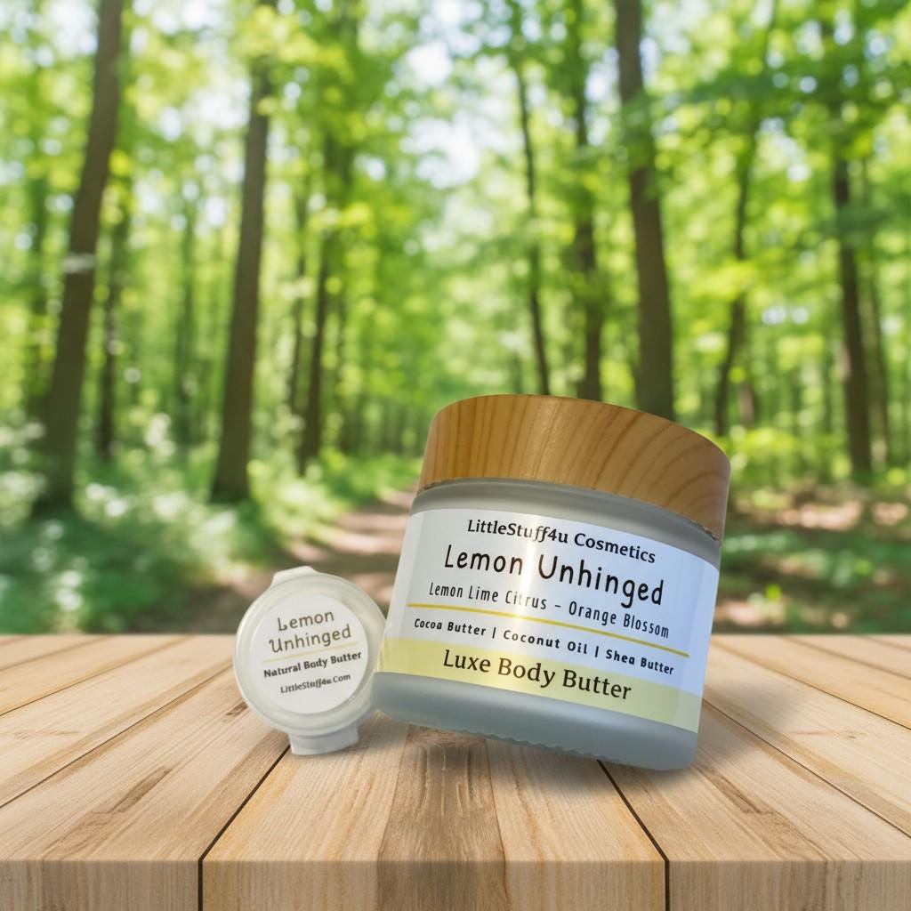 LEMON UNHINGED | Natural Body Butter | Glass Jars