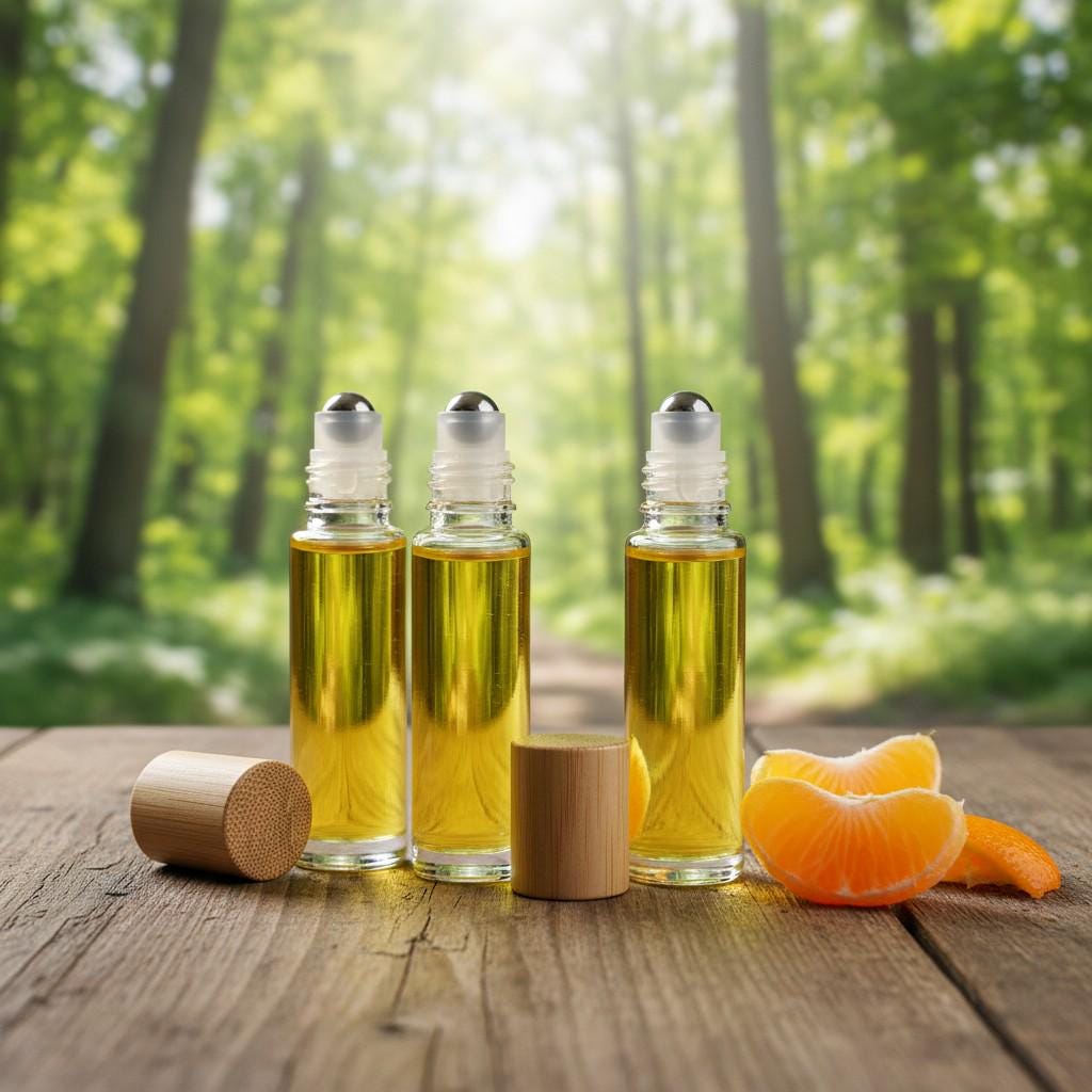 TANGERINE BLISS Essential Oil Natural Perfume 10ml Glass Bottle