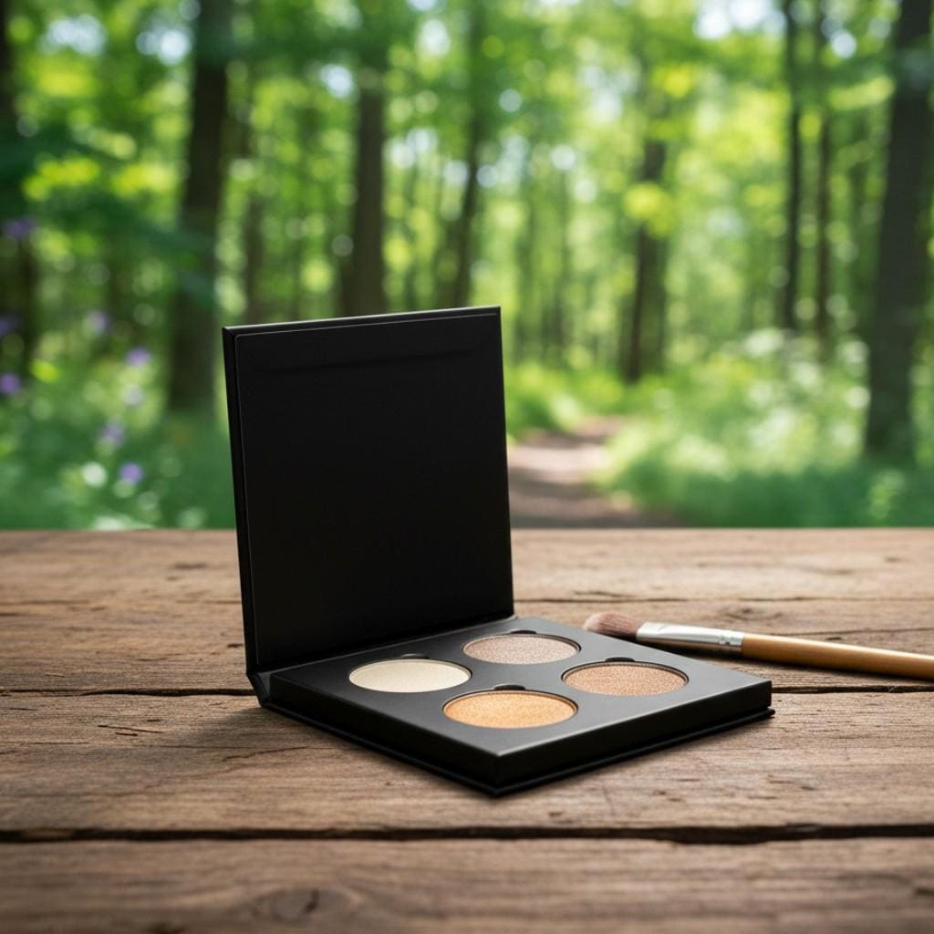 MOLTEN STONES Mineral Eye Shadow Quad Palette | Eco Friendly Paperboard Case