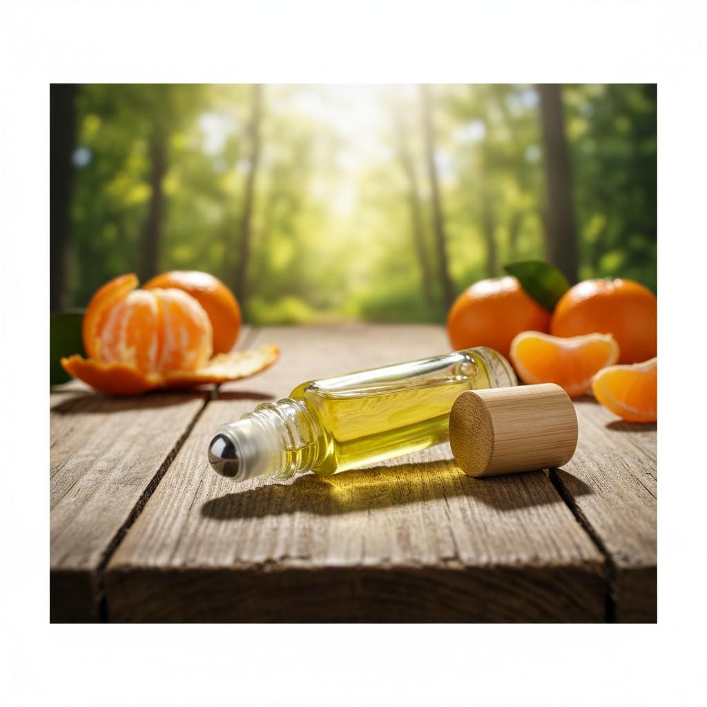 TANGERINE BLISS Essential Oil Natural Perfume 10ml Glass Bottle