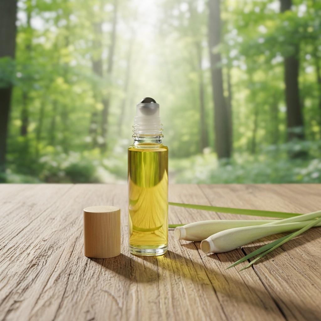 LEMONGRASS Essential Oil Natural Perfume 10ml Glass Bottle