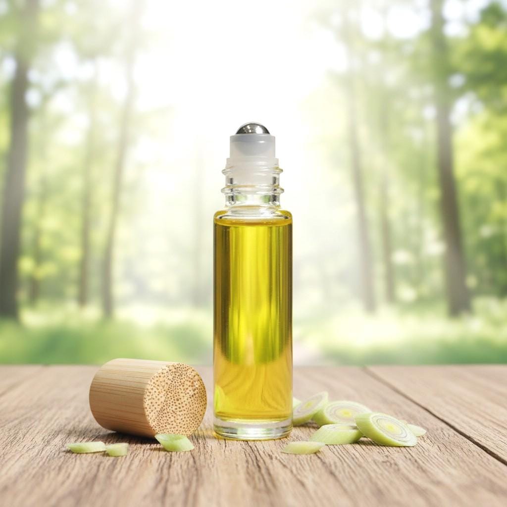LEMONGRASS Essential Oil Natural Perfume 10ml Glass Bottle