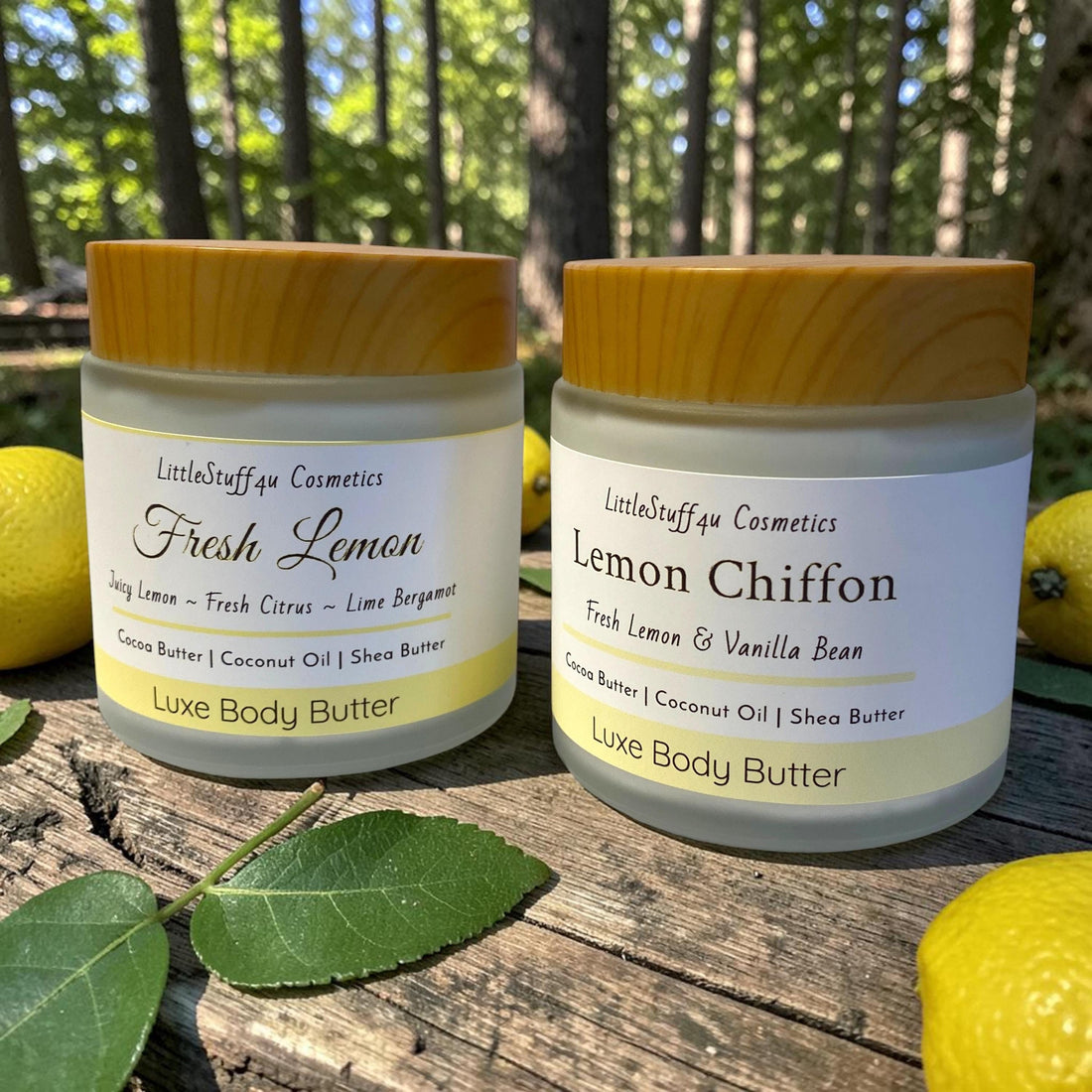 Lemon | Natural Body Butter | Glass Jars