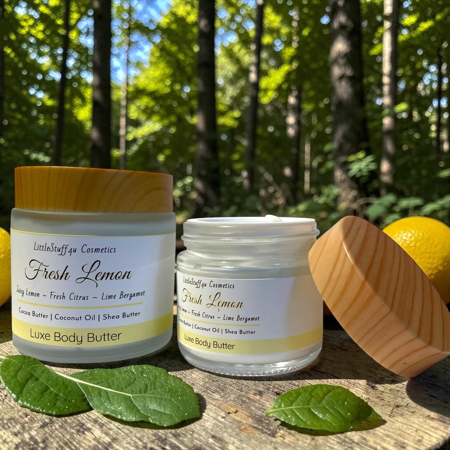Lemon | Natural Body Butter | Glass Jars