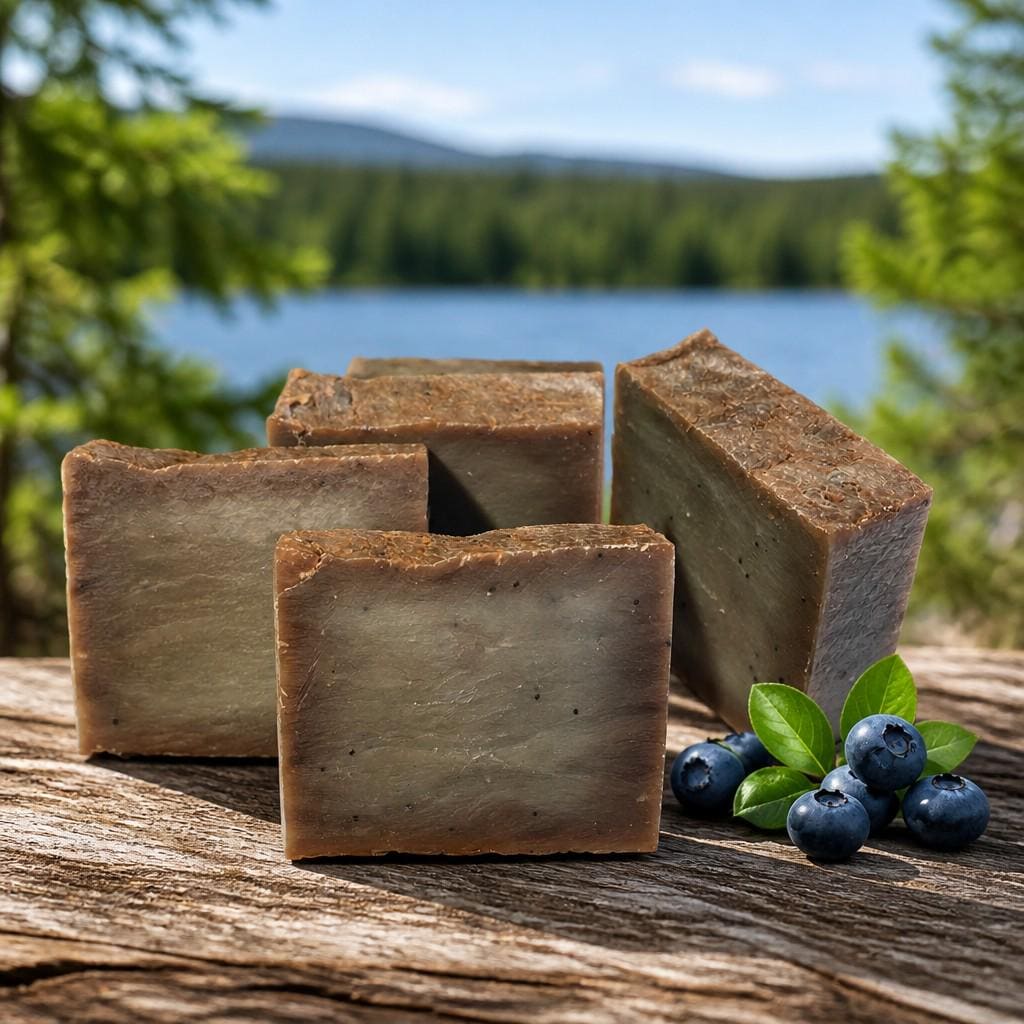Natural Soap Bar | BLUEBERRY MUFFIN Exfoliating Scrub